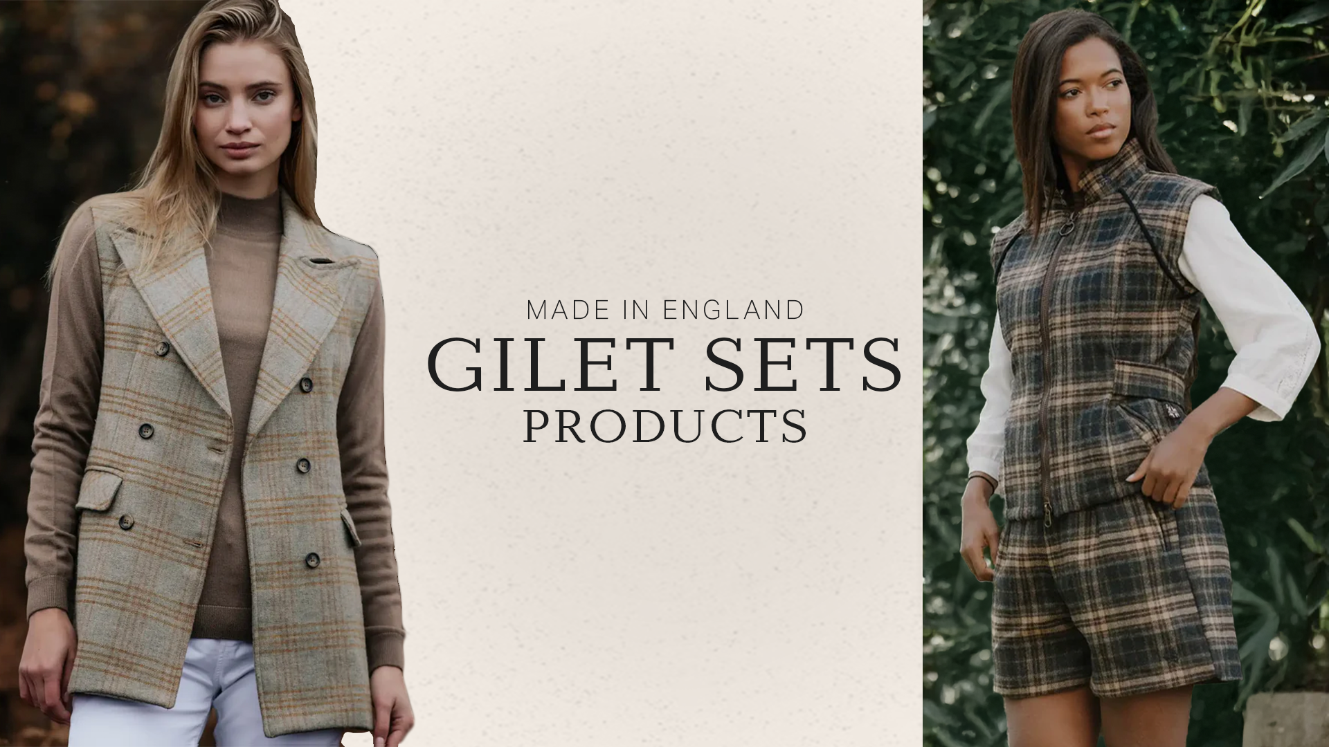 Tailored Wool Gilet Sets Made in England
