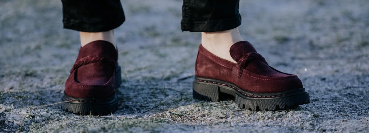 How to Style Burgundy Loafers | Hackney Suede Loafers