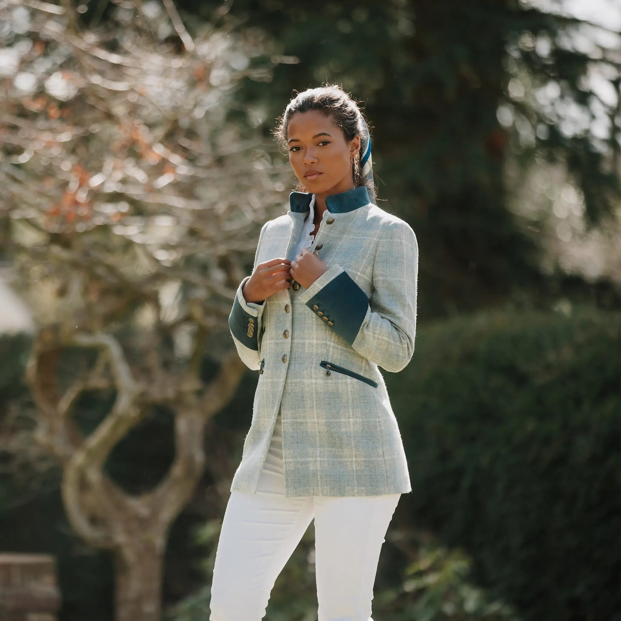 Knightsbridge Sky Blue Wool Jacket - Welligogs