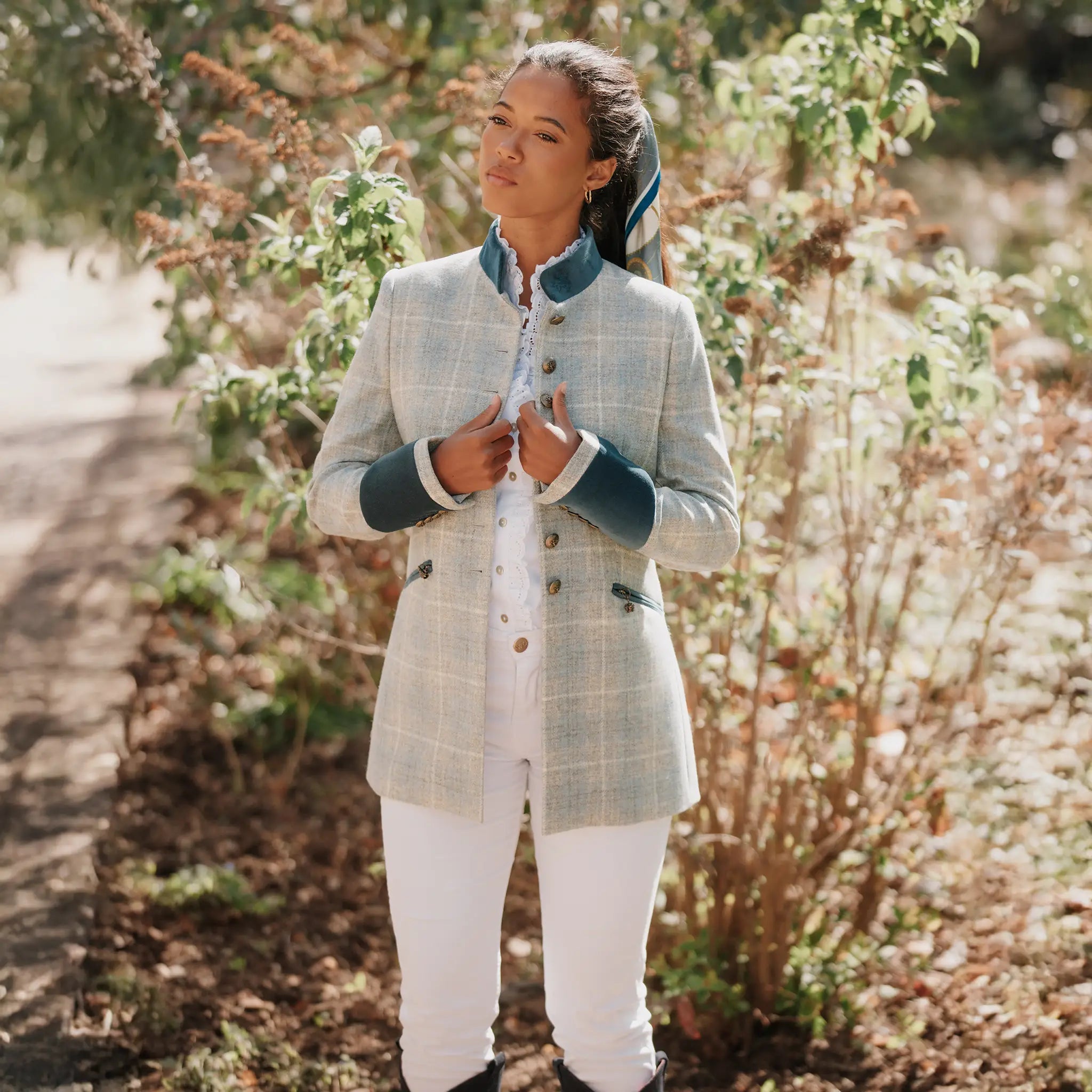 Knightsbridge Sky Blue Wool Jacket - Welligogs