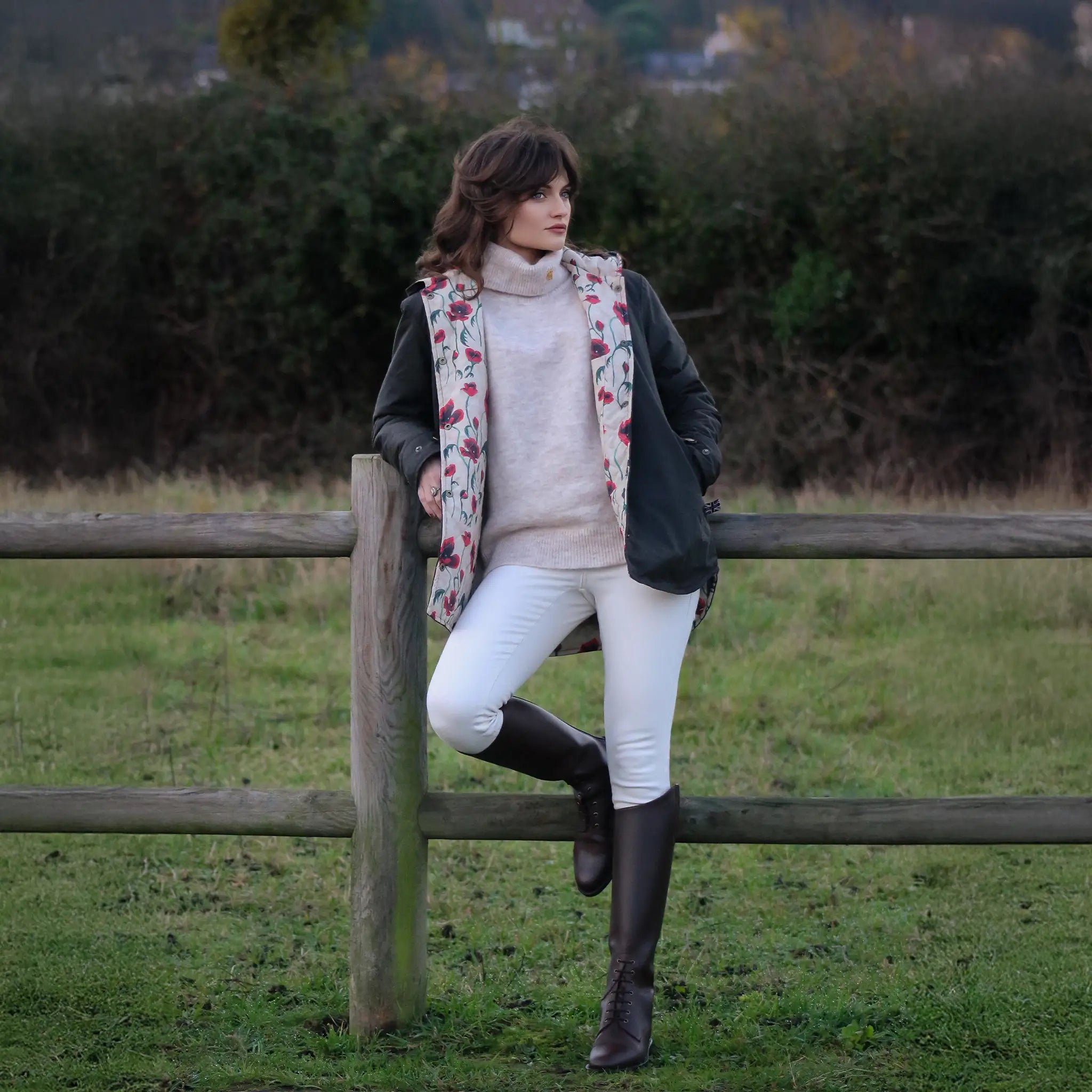 Bristol Wax Jacket Poppy Lining