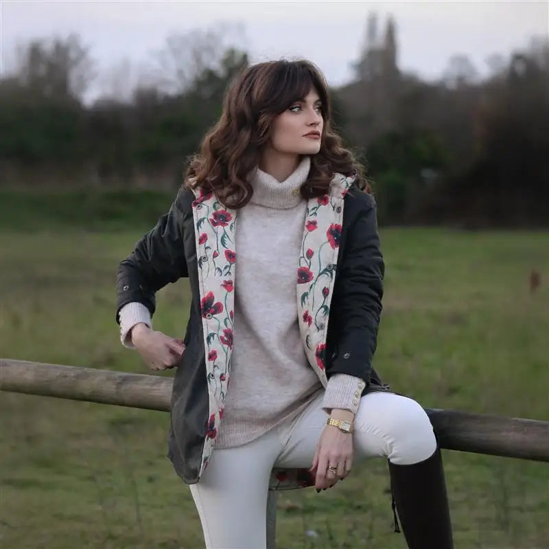 Bristol Wax Jacket Poppy Lining