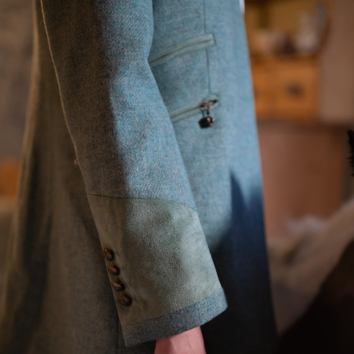 Knightsbridge Duck Egg Wool Jacket