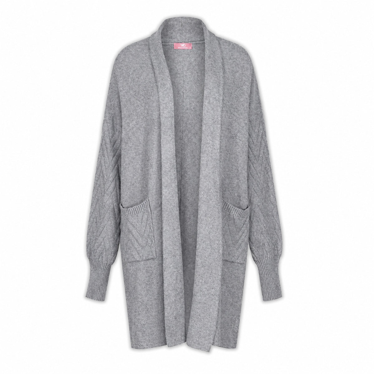 Cable Knit Grey Cardigan