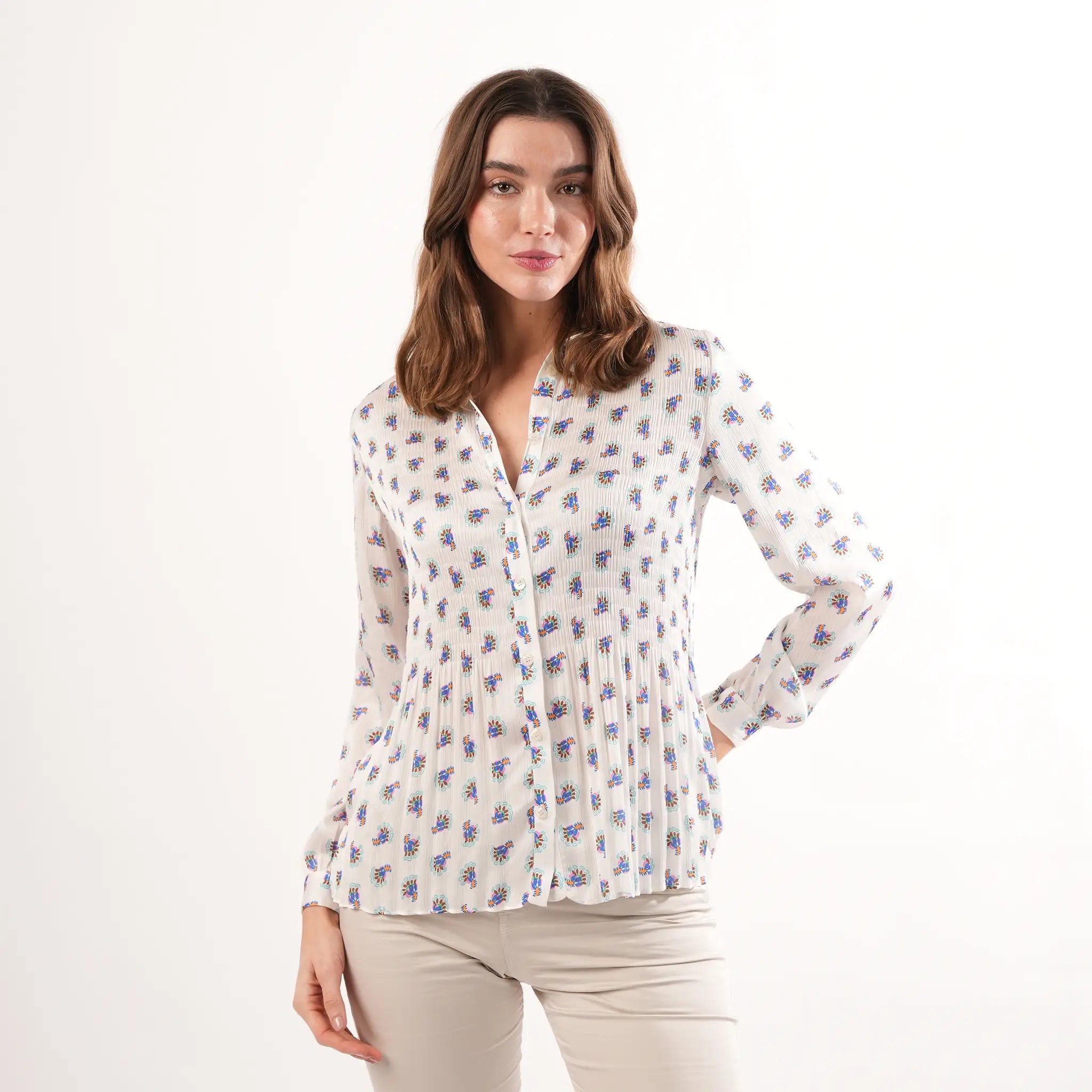 Amelia Peacock Blouse