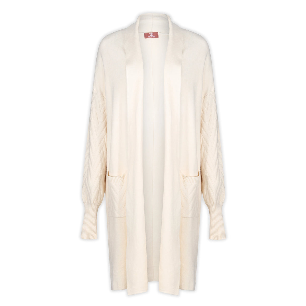 Cable Knit Oat Cardigan