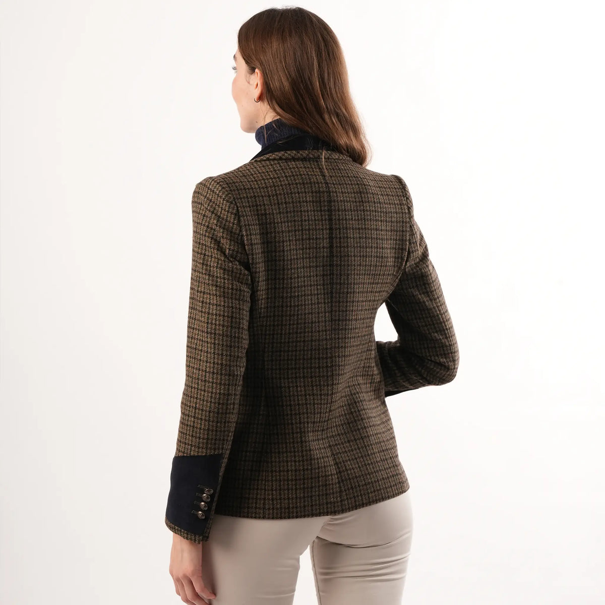 Grantham Sage Check Wool Jacket