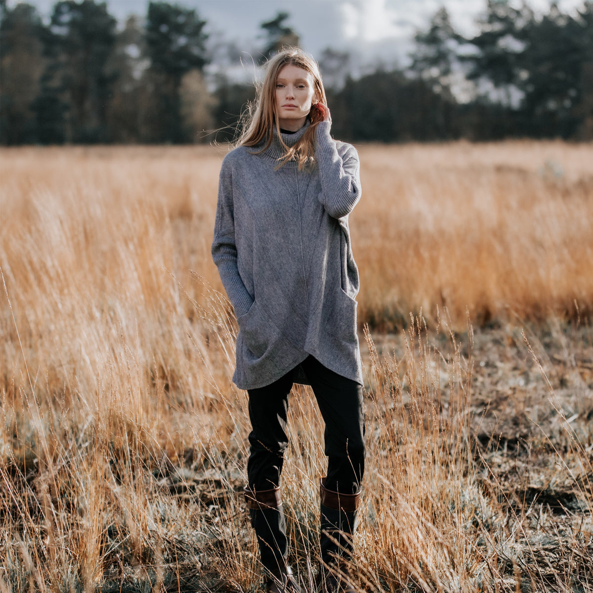 Cable Knit Grey Jumper