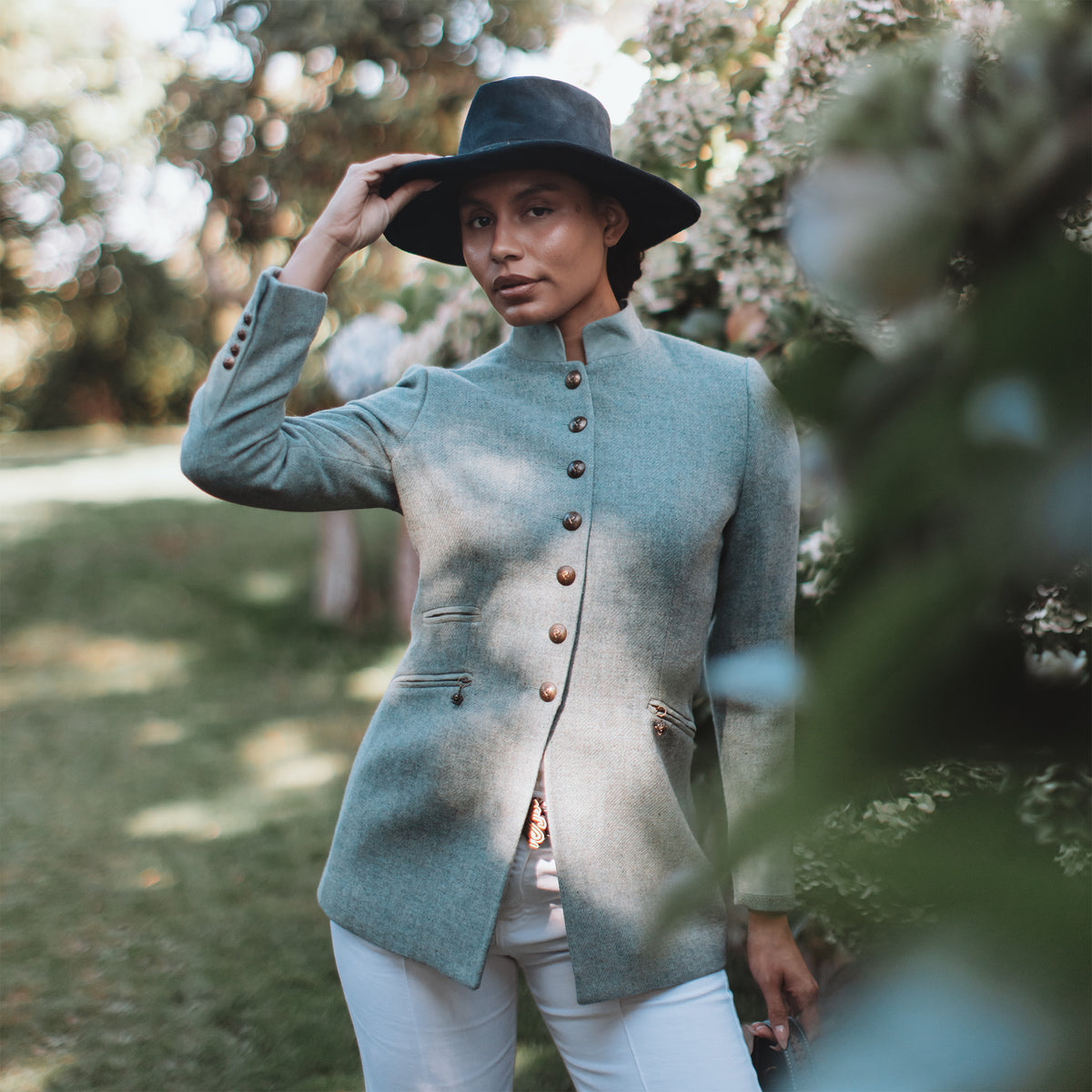 Knightsbridge Duck Egg Wool Jacket