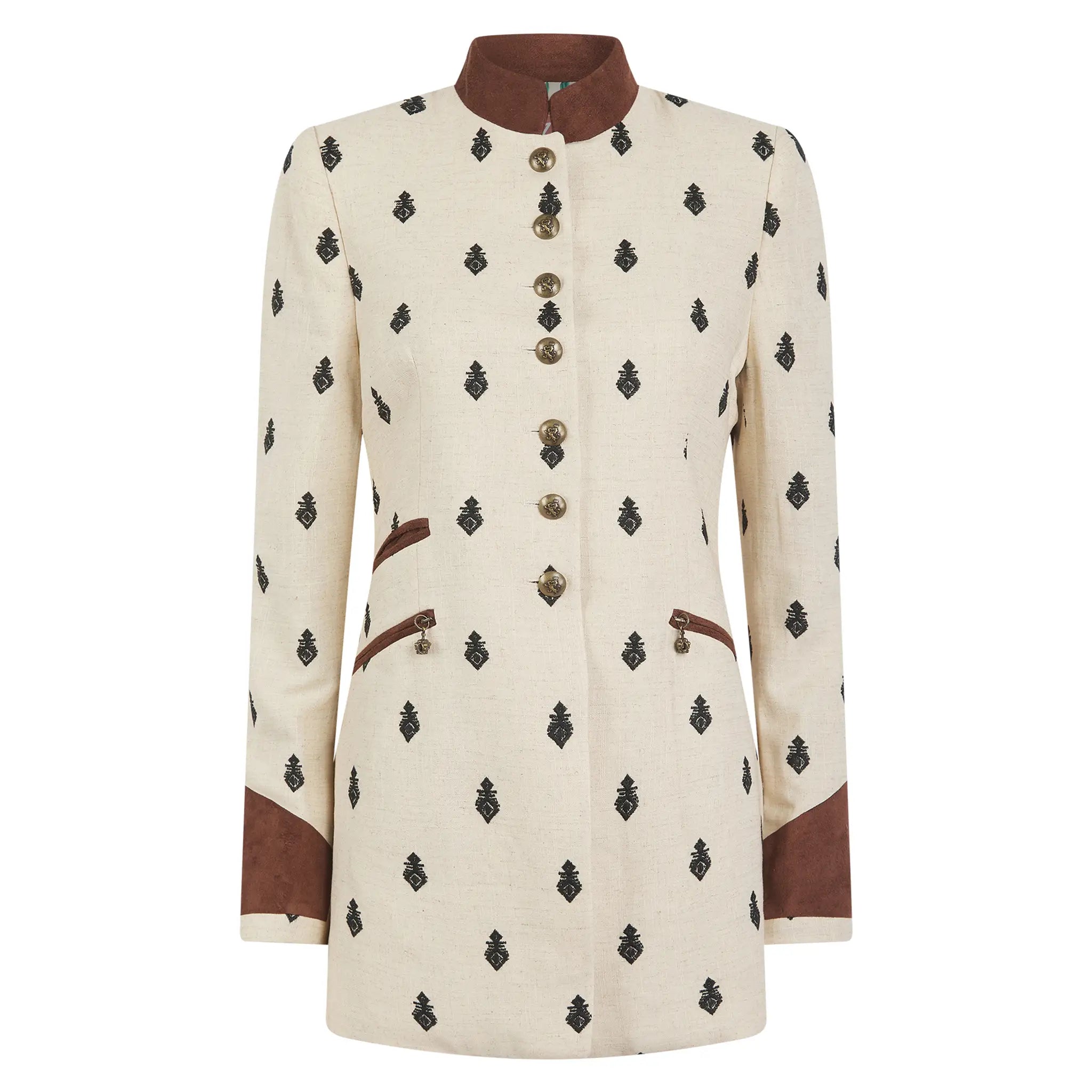 Henley Embroidered Jacket