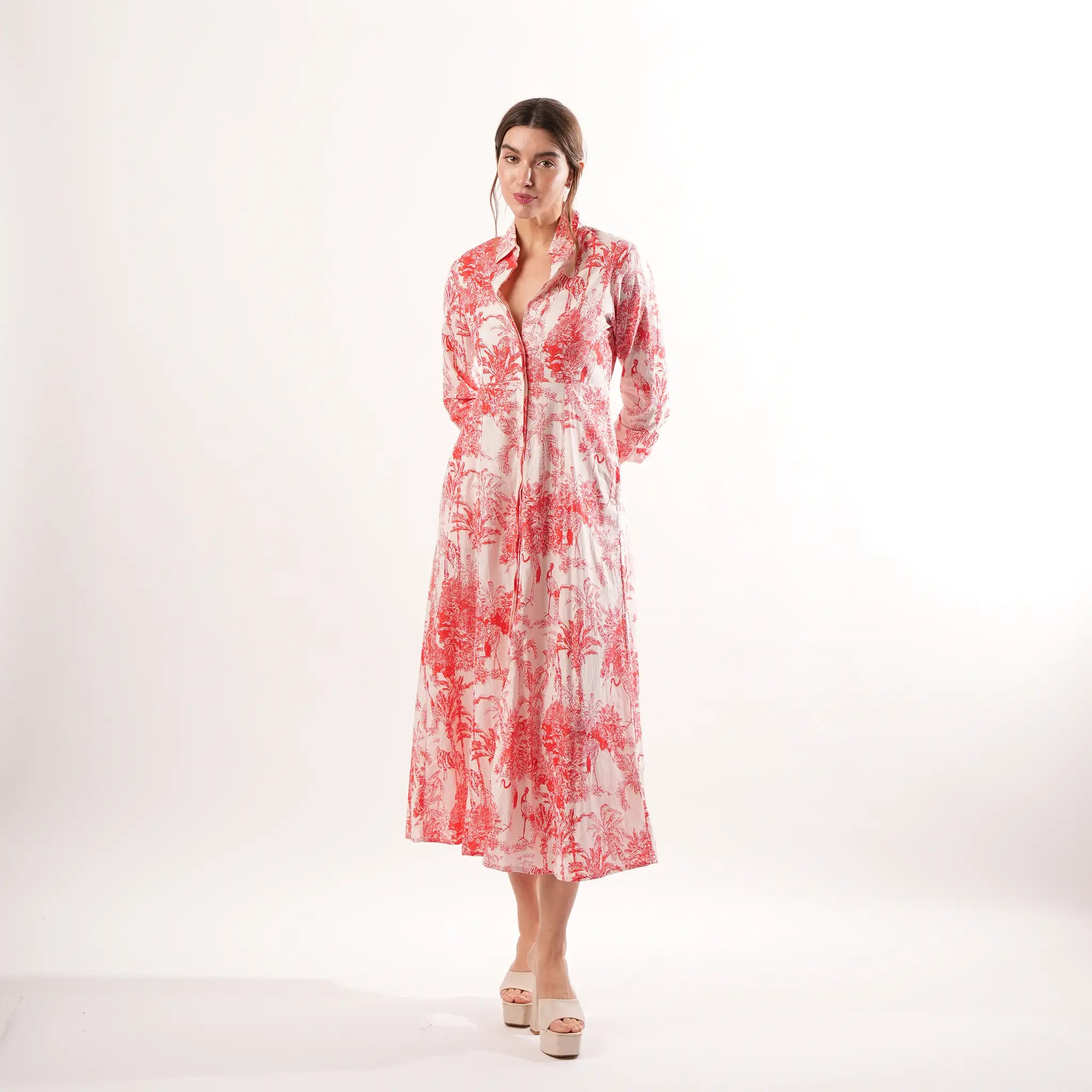 Jungle Touile Red Dress