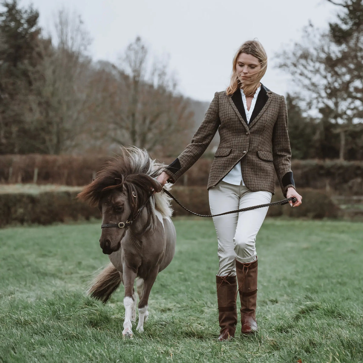 Grantham Sage Check Wool Jacket
