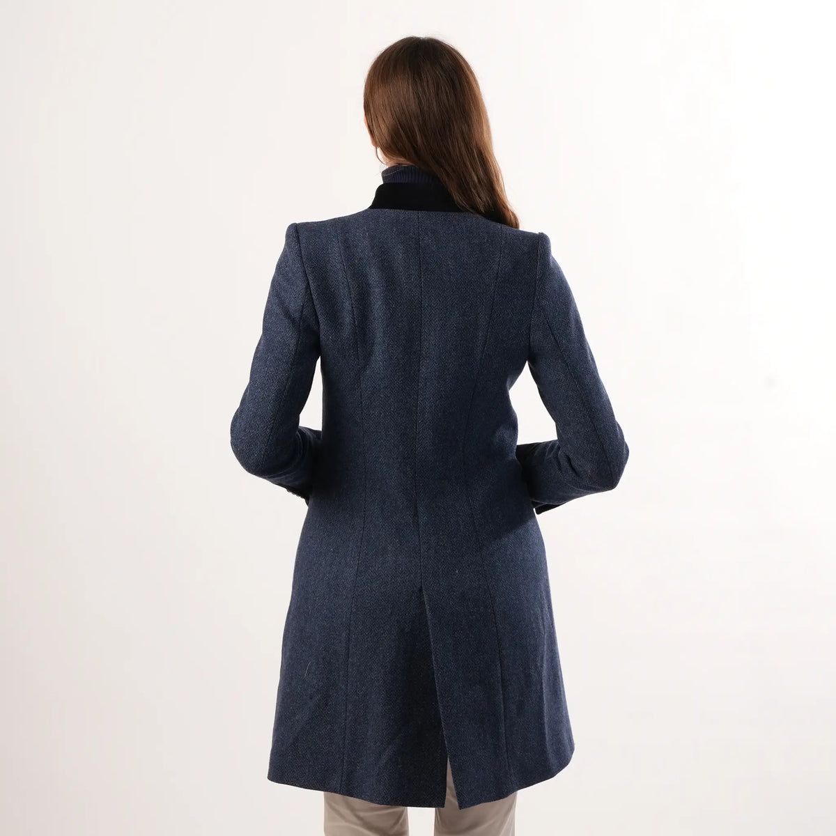 Oxford Navy Wool Coat