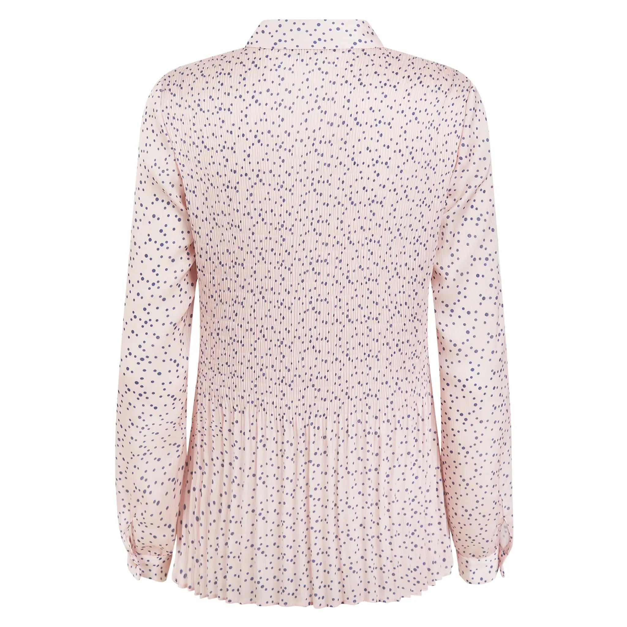 Amelia Navy Pink Spot Blouse