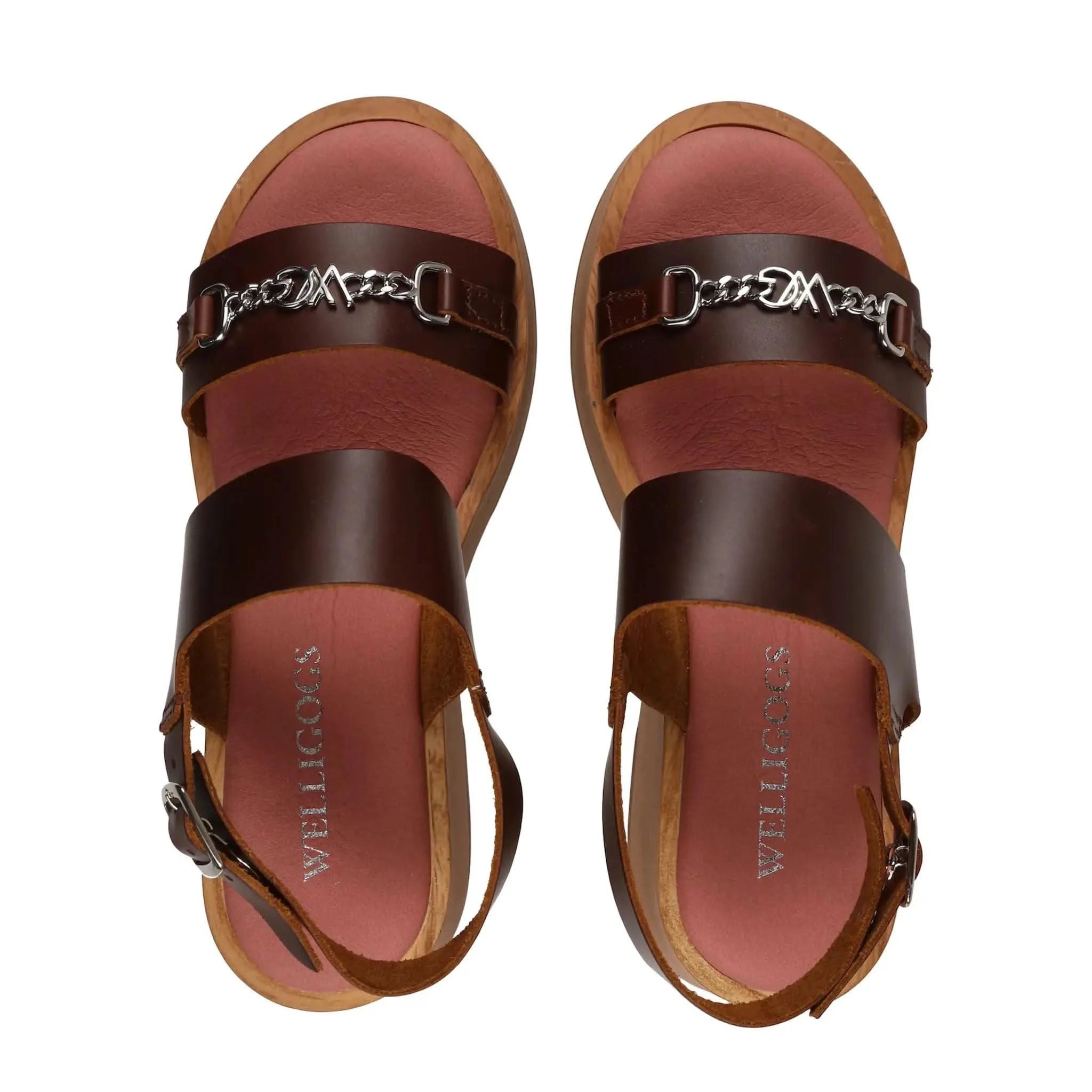 Heidi Mahogany Clog - Welligogs