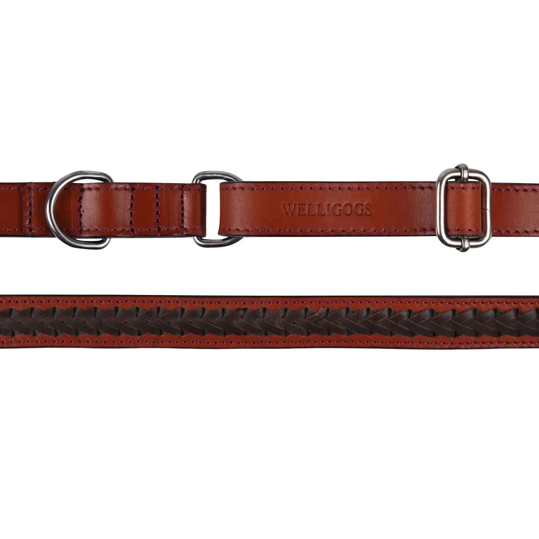 Extendable Leather Dog Lead - Welligogs