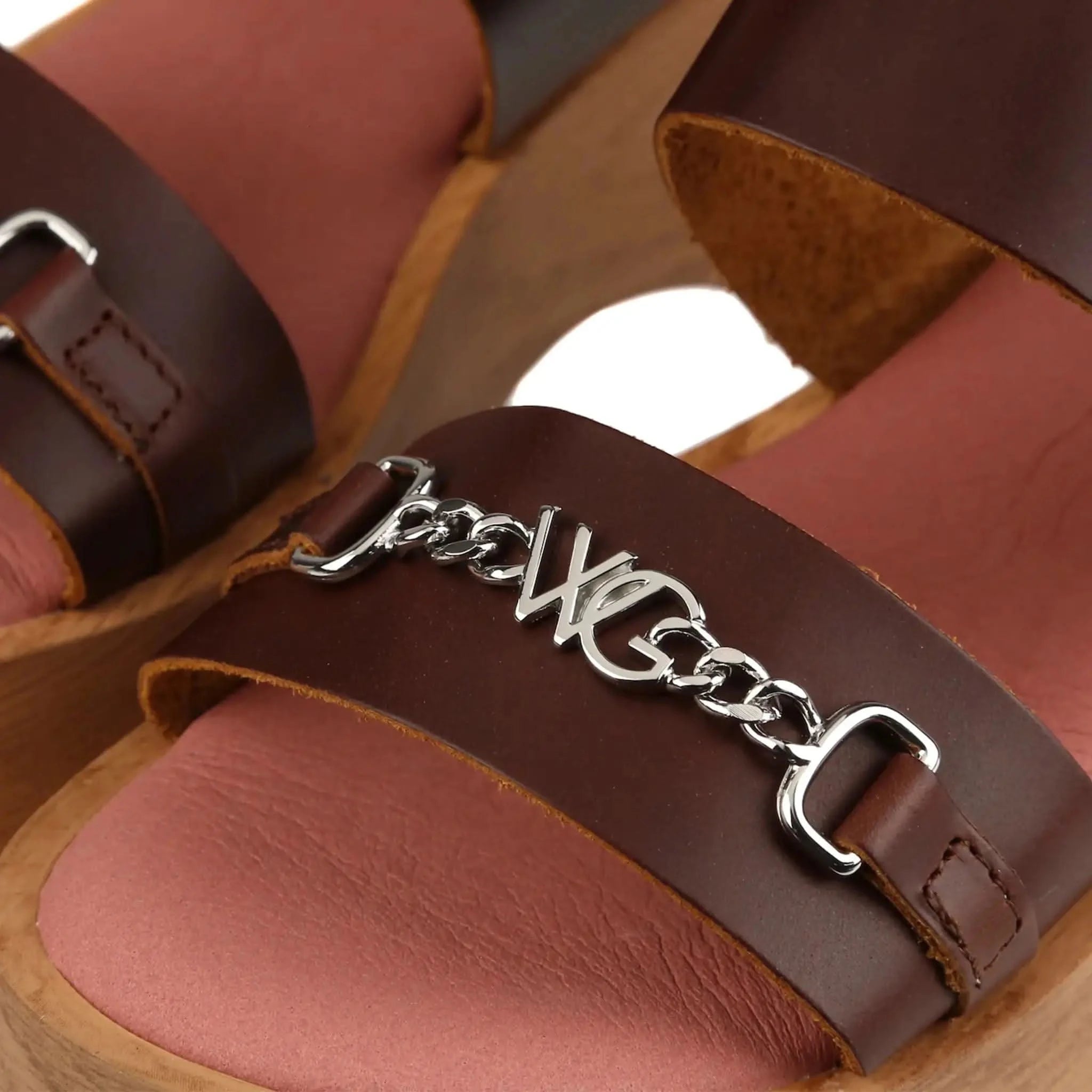 Heidi Mahogany Clog - Welligogs