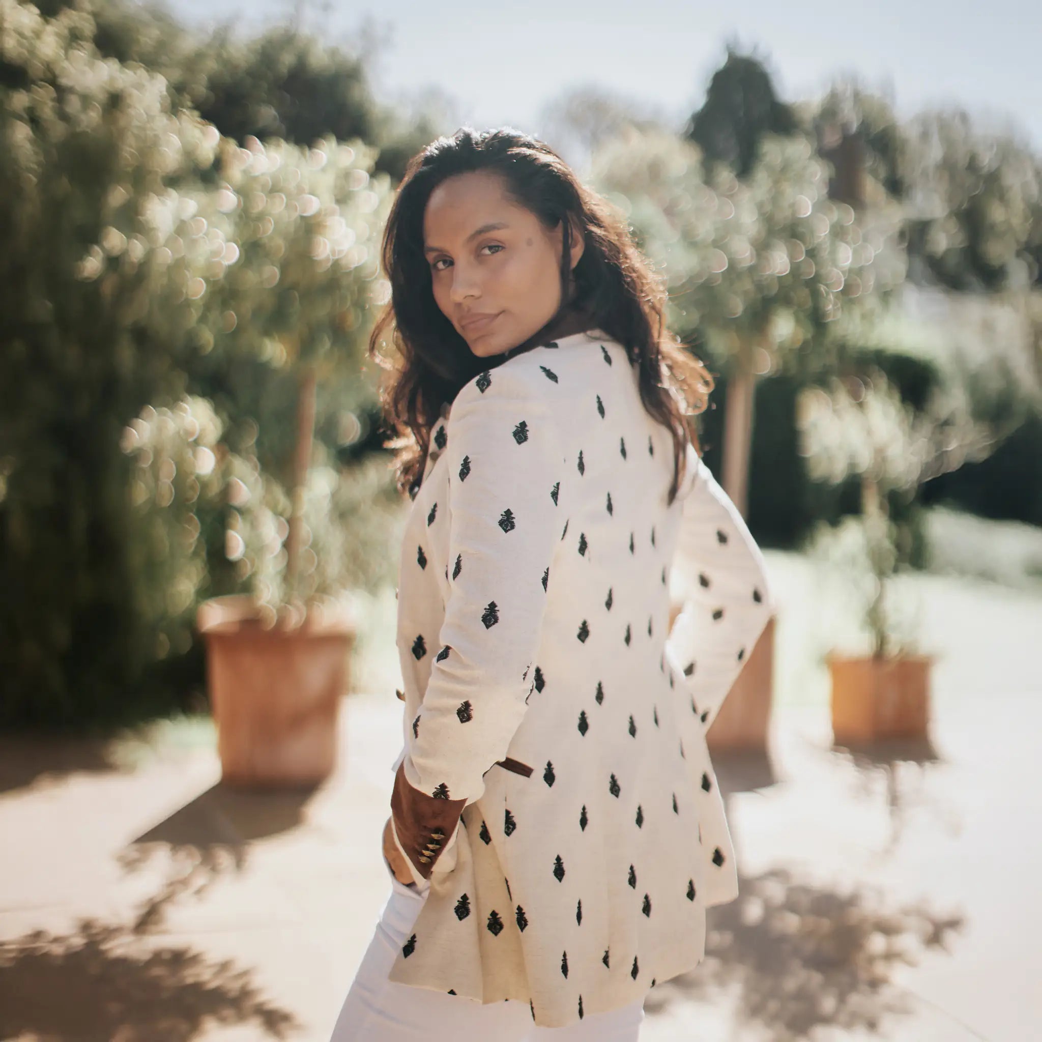 Henley Embroidered Jacket