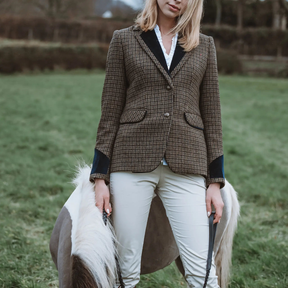 Grantham Sage Check Wool Jacket