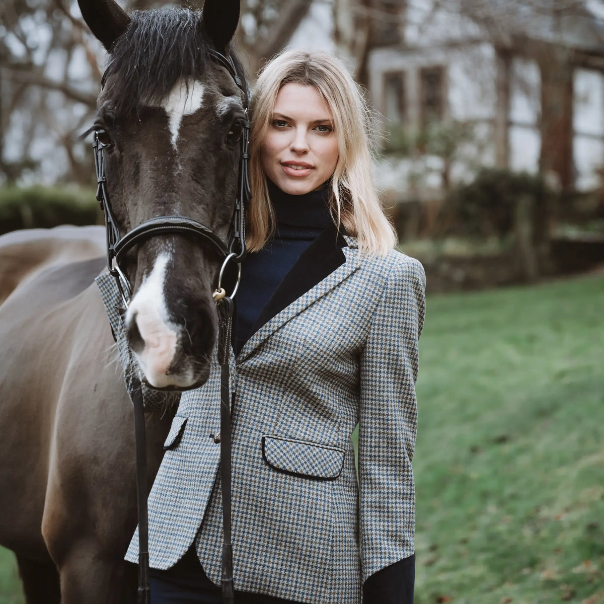 Grantham Midnight Check Wool Jacket