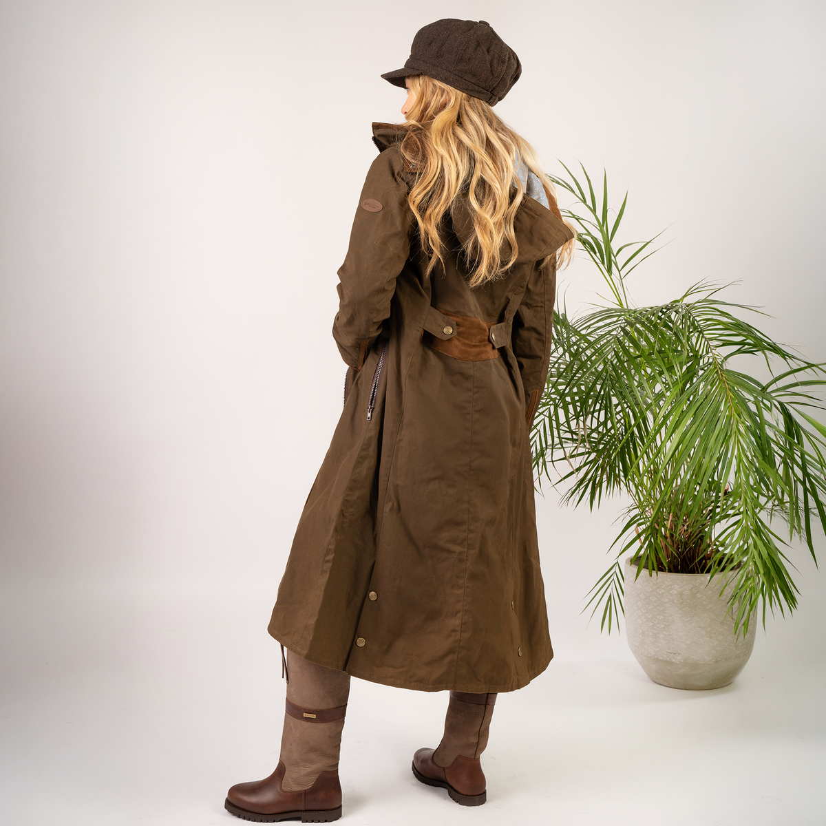Eleanor Khaki Waterproof Coat