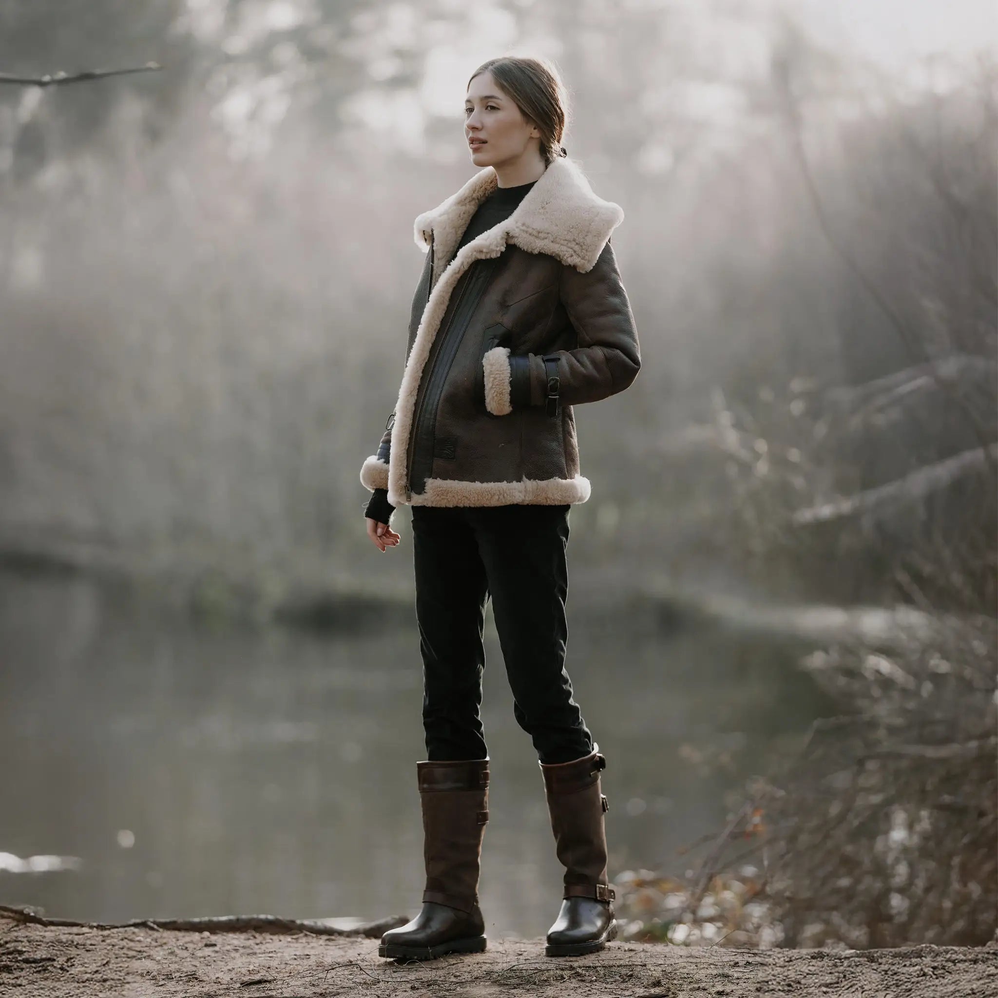 Aviator Sheepskin Jacket - Welligogs