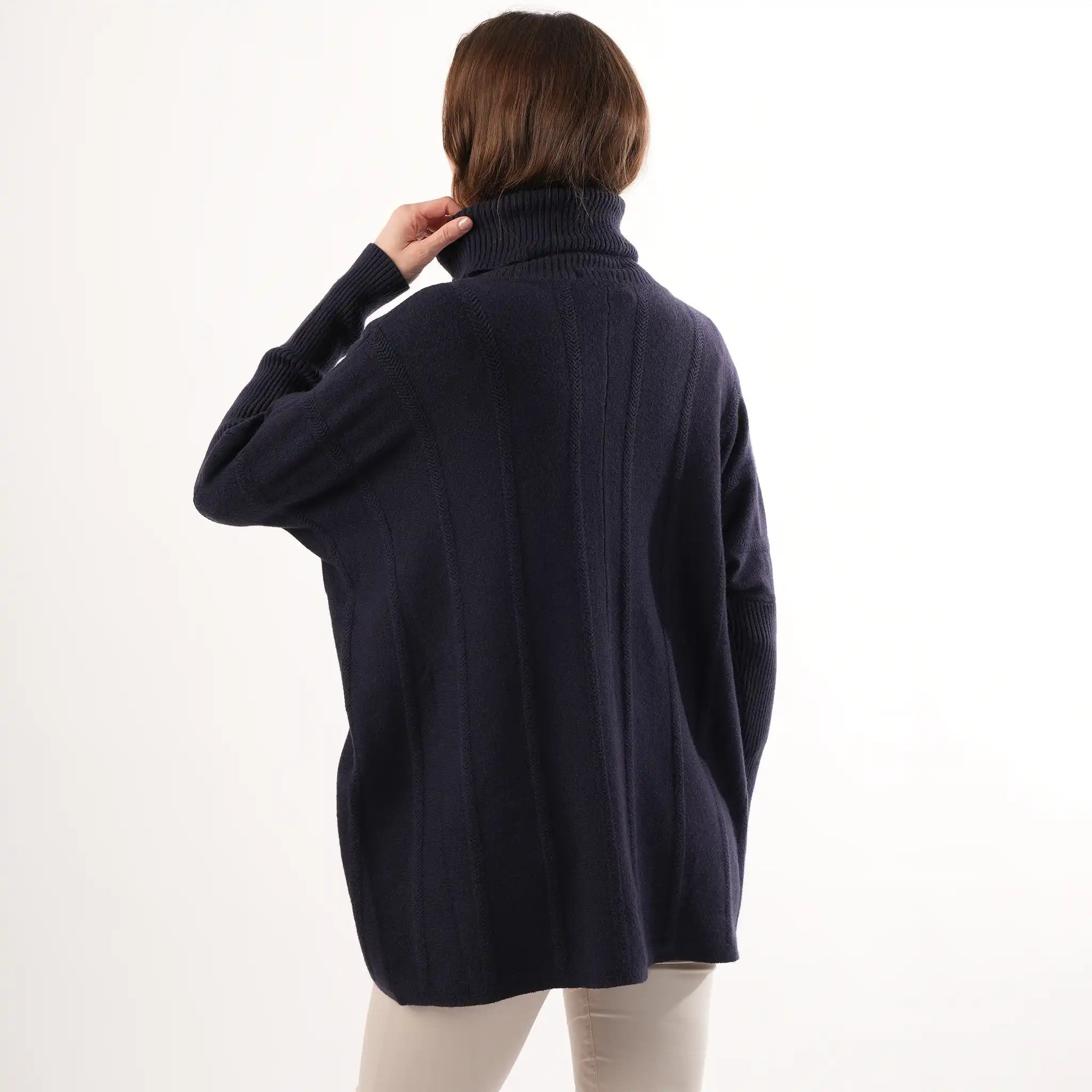 Cable Knit Navy Jumper