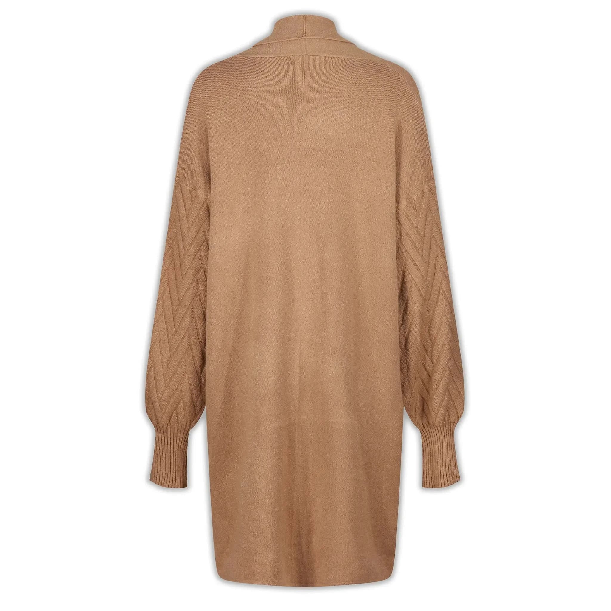 Cable Knit Camel Cardigan - Welligogs