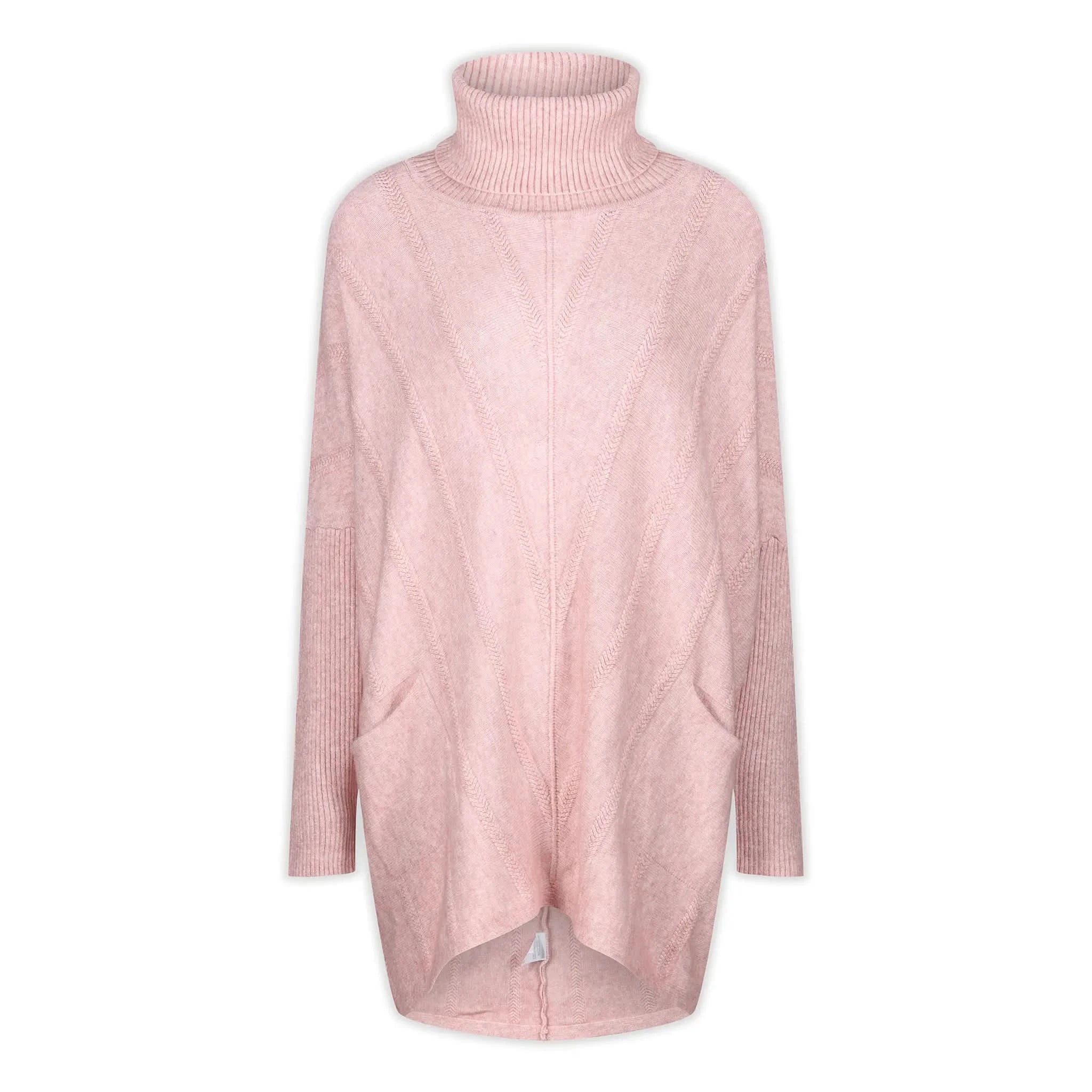Cable Knit Pink Jumper - Welligogs