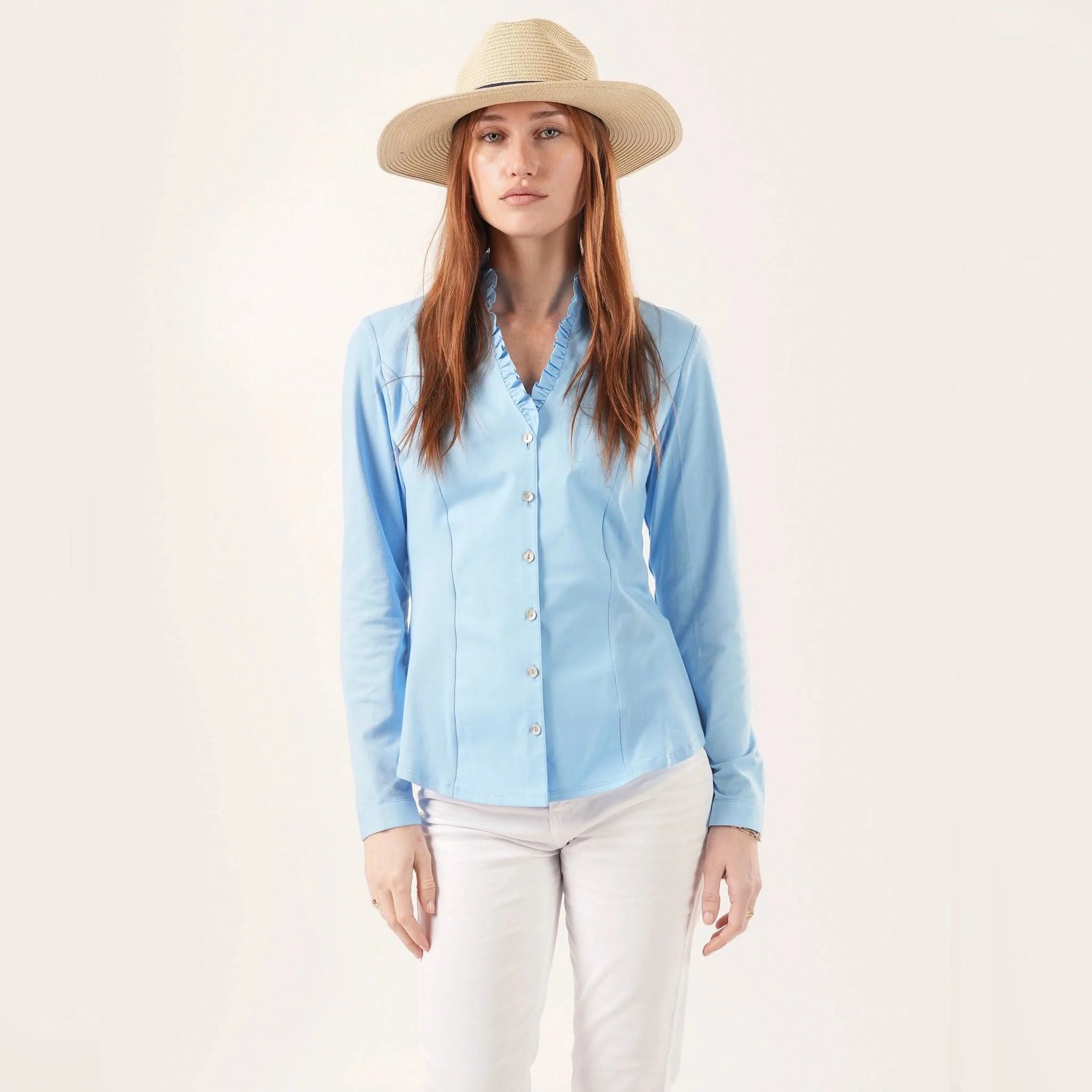 Cassandra Maya Blue Shirt - Welligogs