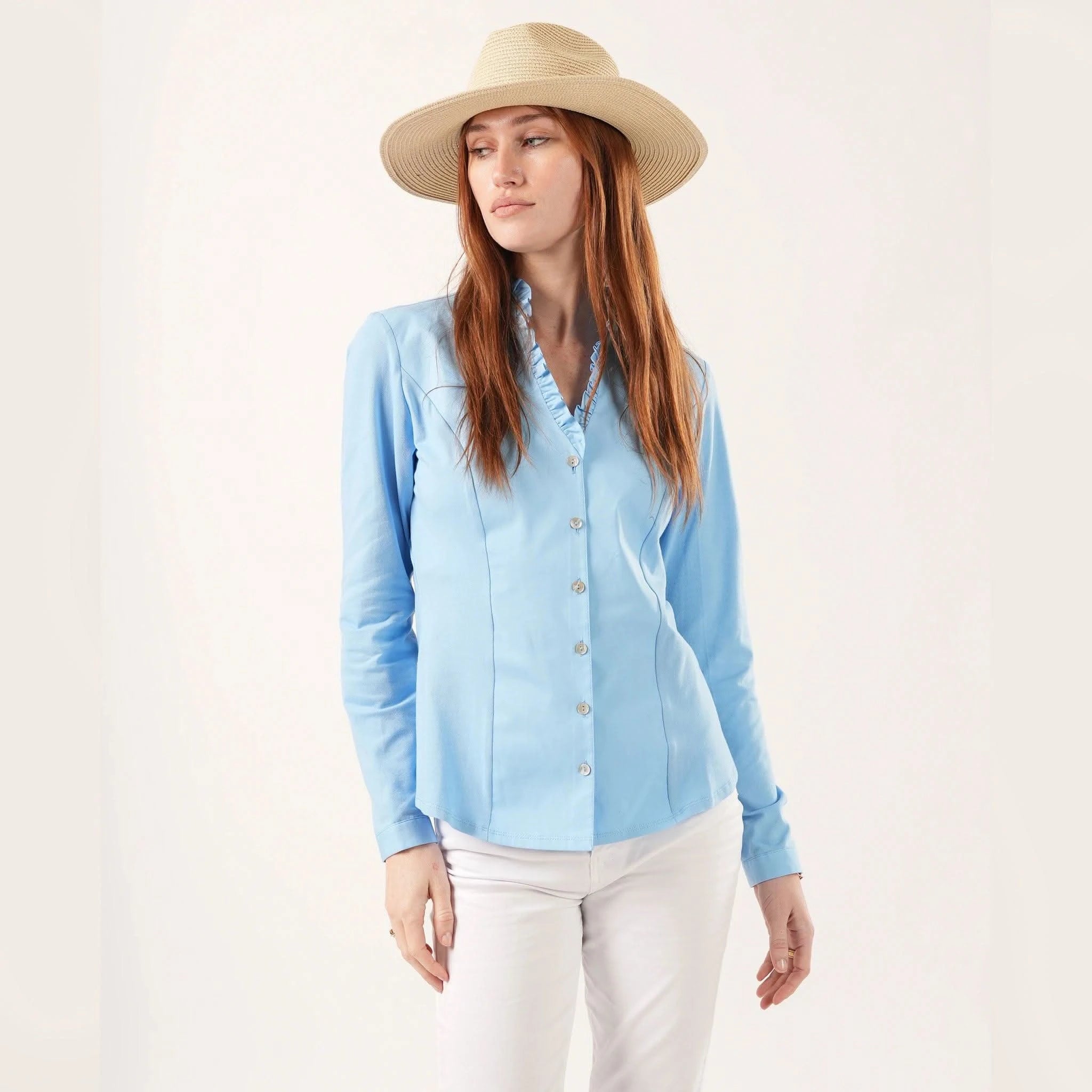 Cassandra Maya Blue Shirt - Welligogs