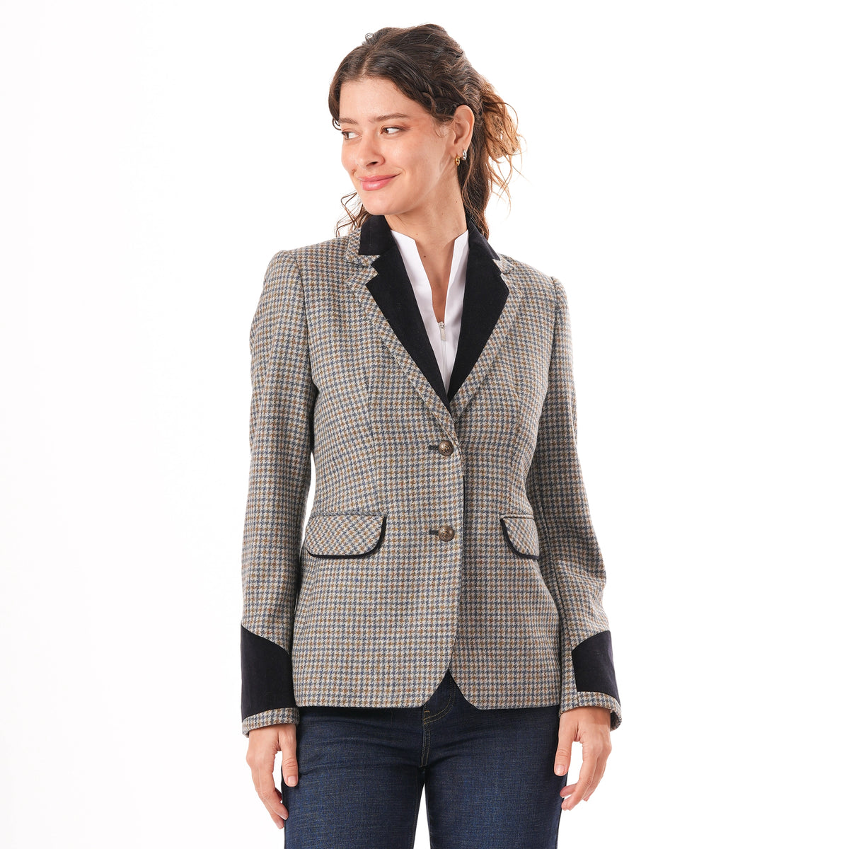 Grantham Midnight Check Wool Jacket