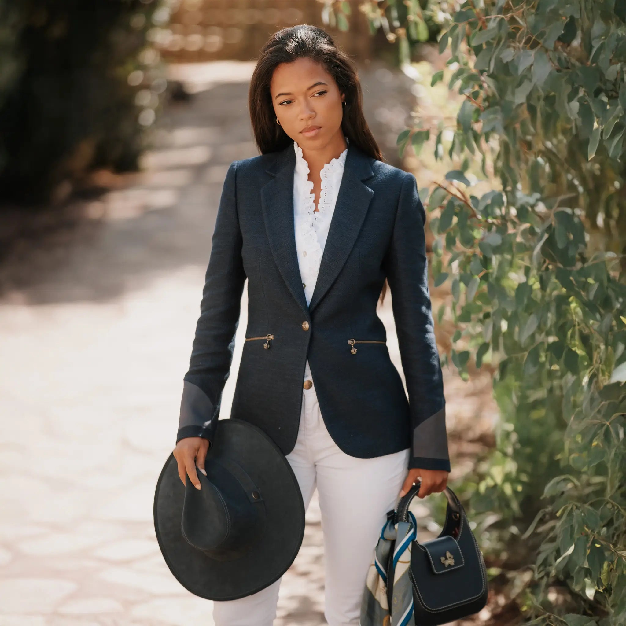 Jesse Suede Navy Hat