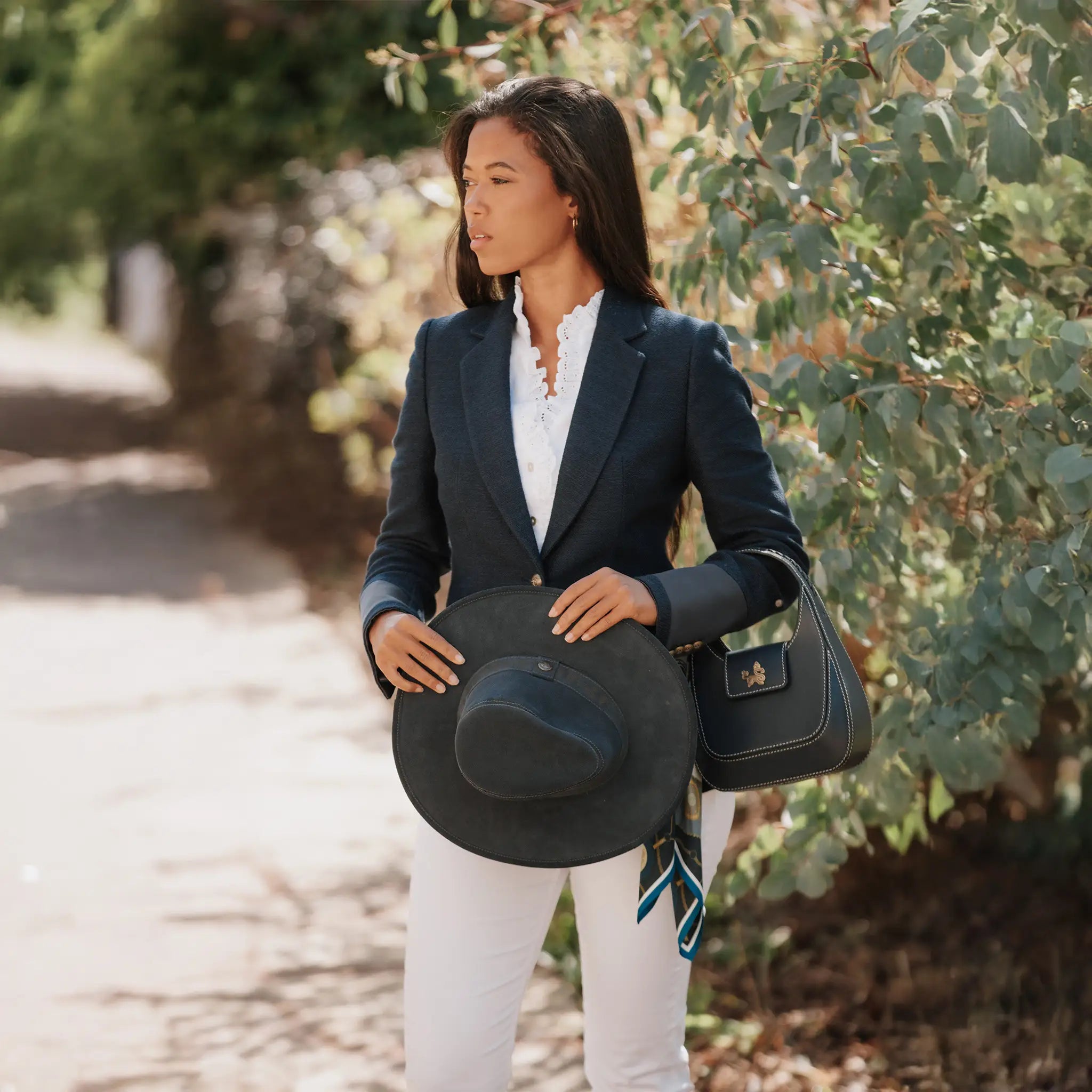 Jesse Suede Navy Hat