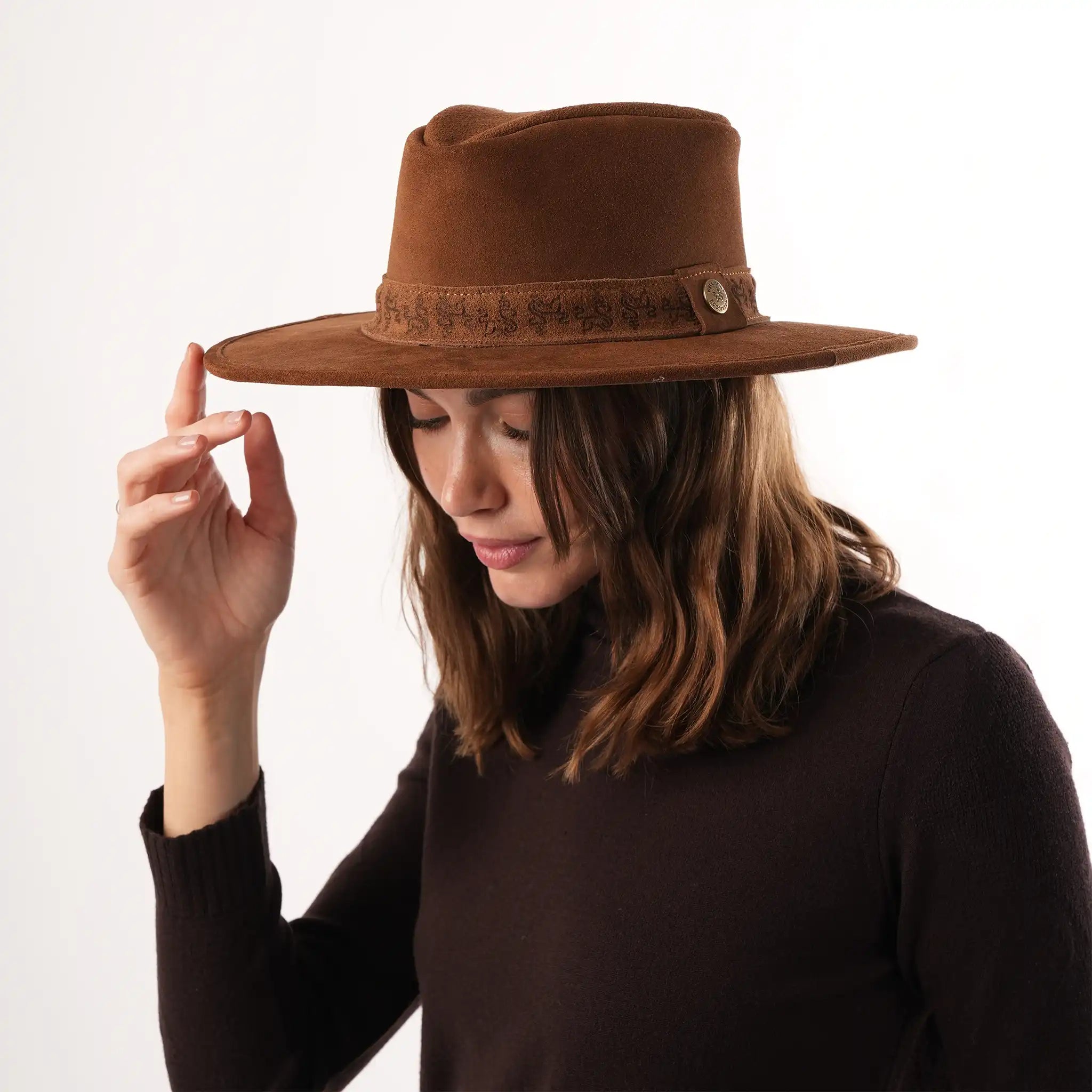 Jesse Tan Suede Hat