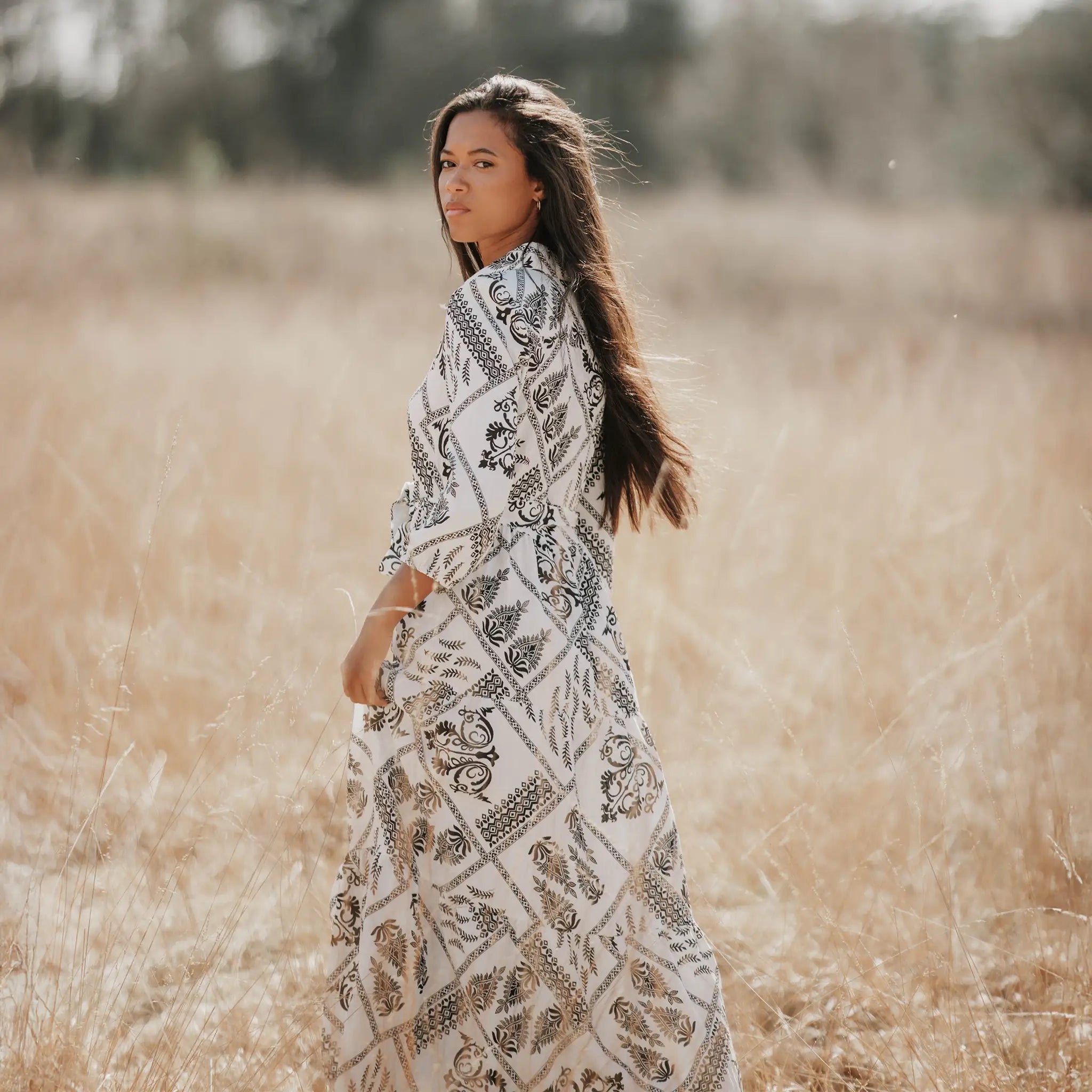 Josephine Black/White Dress - Welligogs