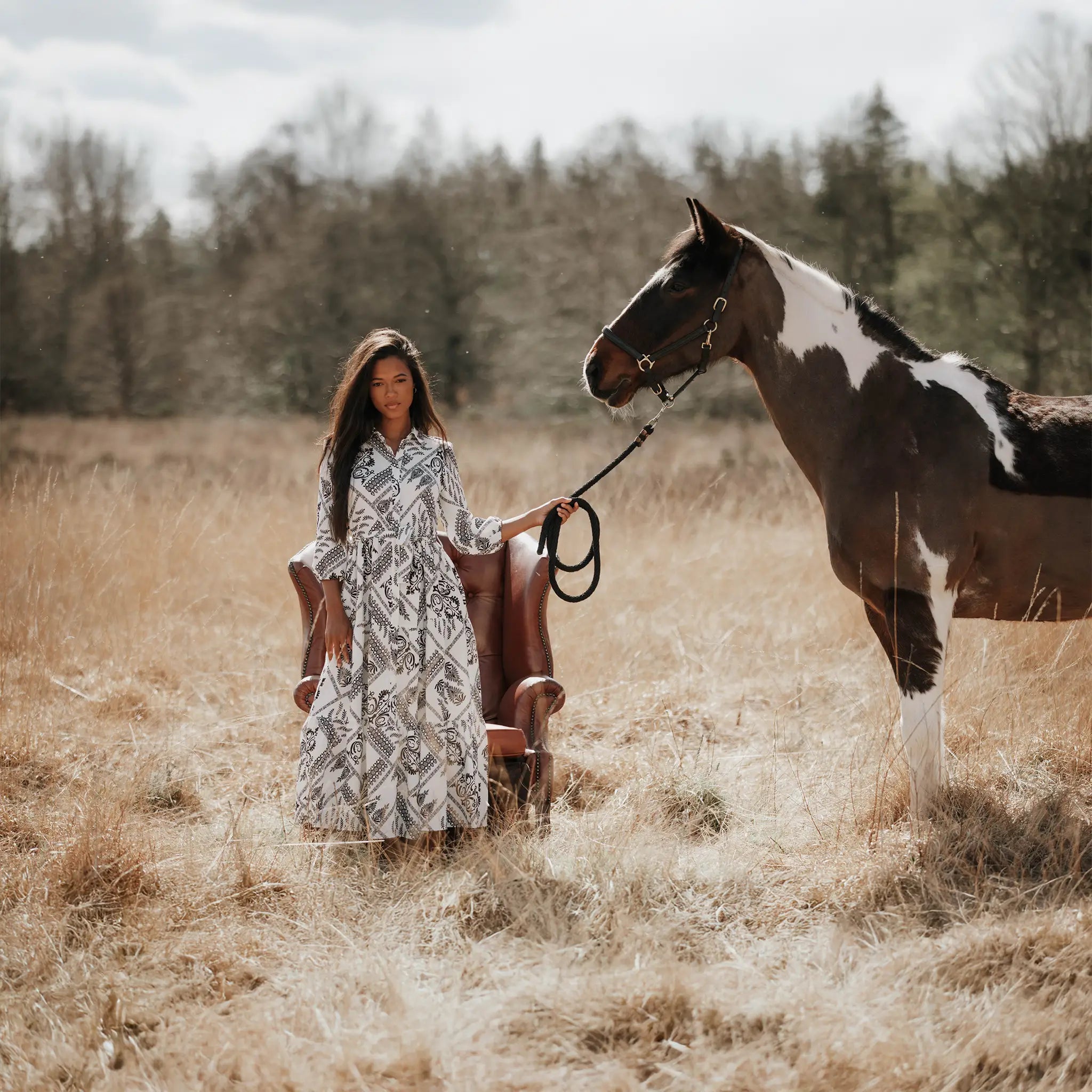 Josephine Black/White Dress - Welligogs