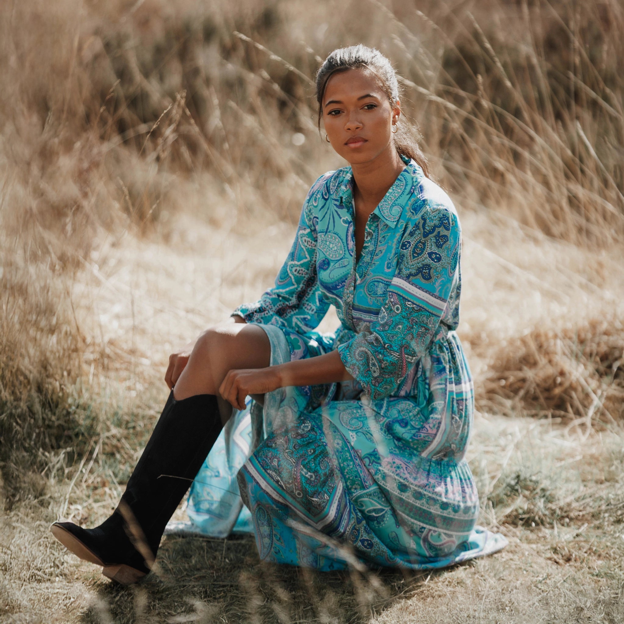 Beth Navy Suede Boots - Welligogs