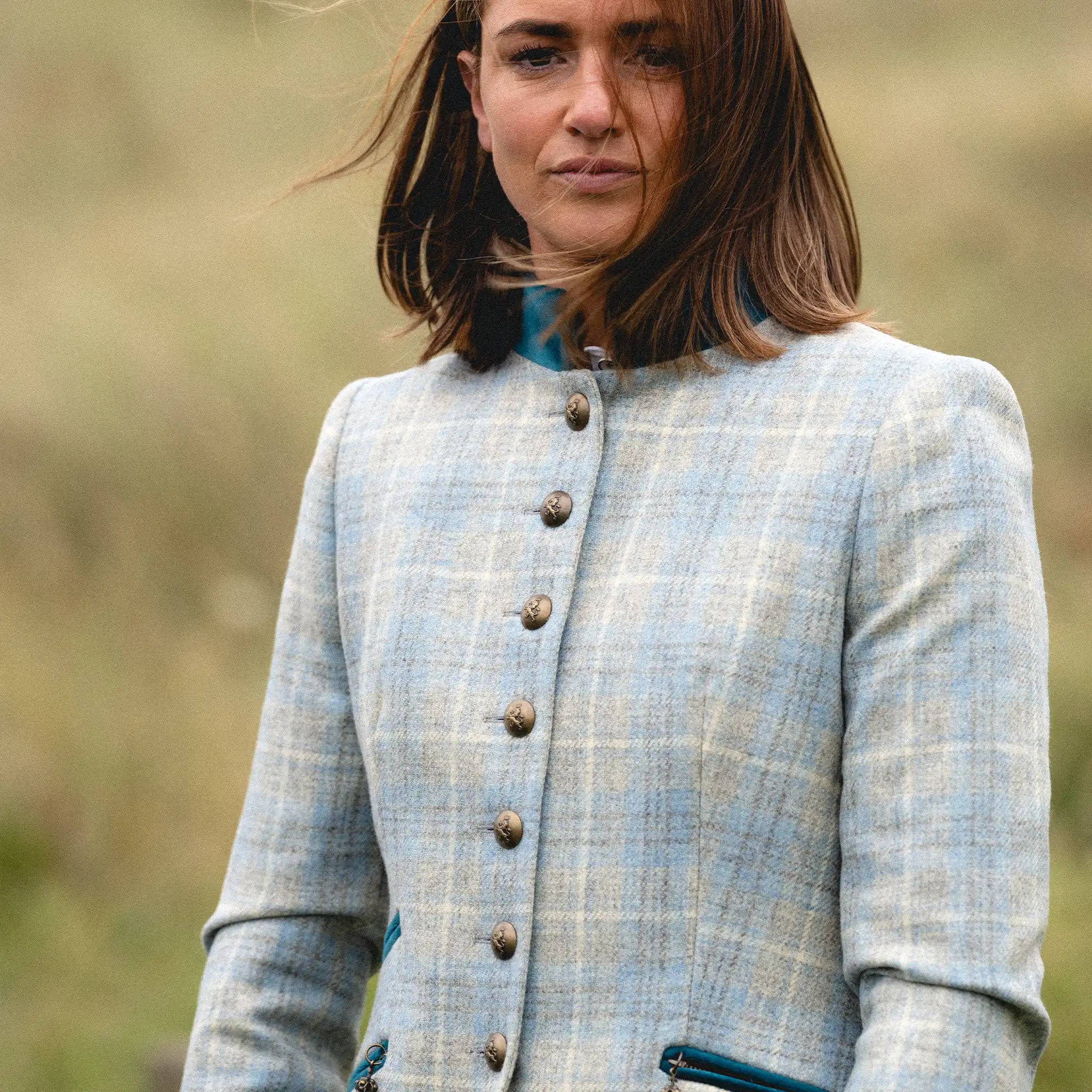 Knightsbridge Sky Blue Wool Jacket - Welligogs