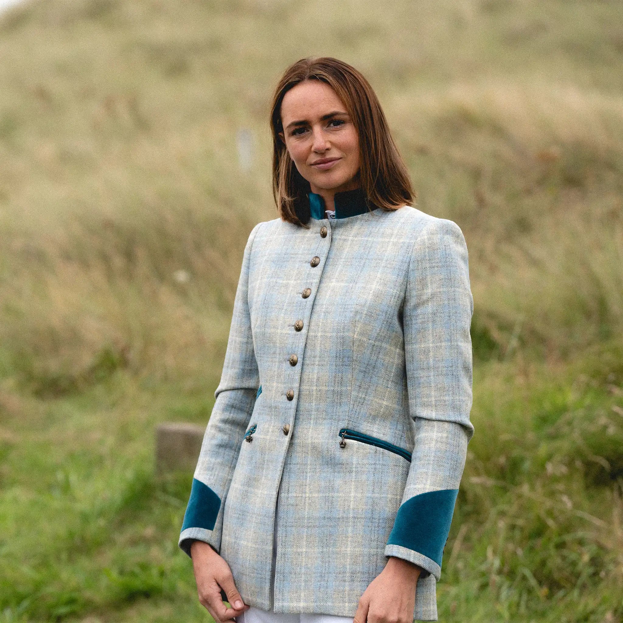 Knightsbridge Sky Blue Wool Jacket - Welligogs