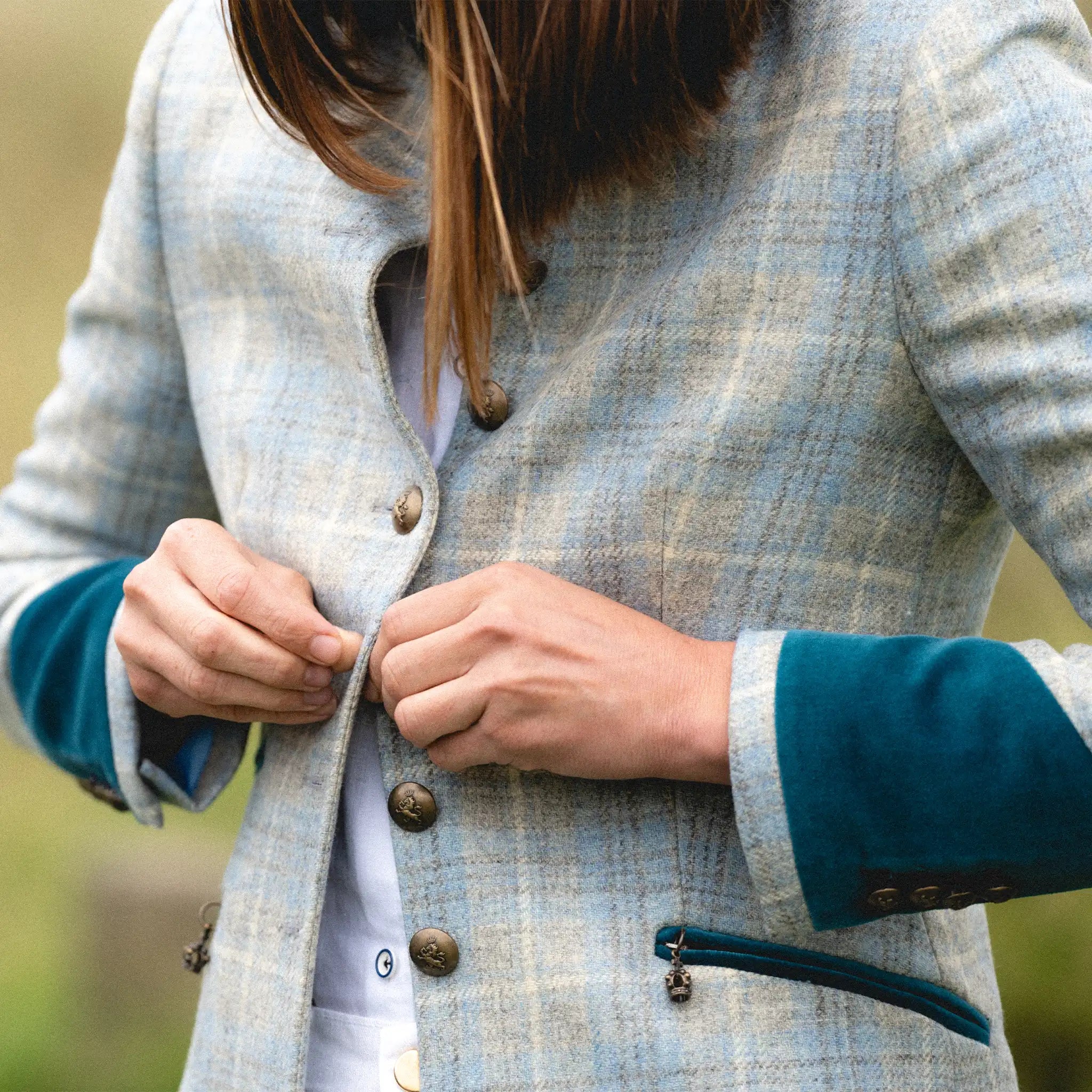 Knightsbridge Sky Blue Wool Jacket - Welligogs