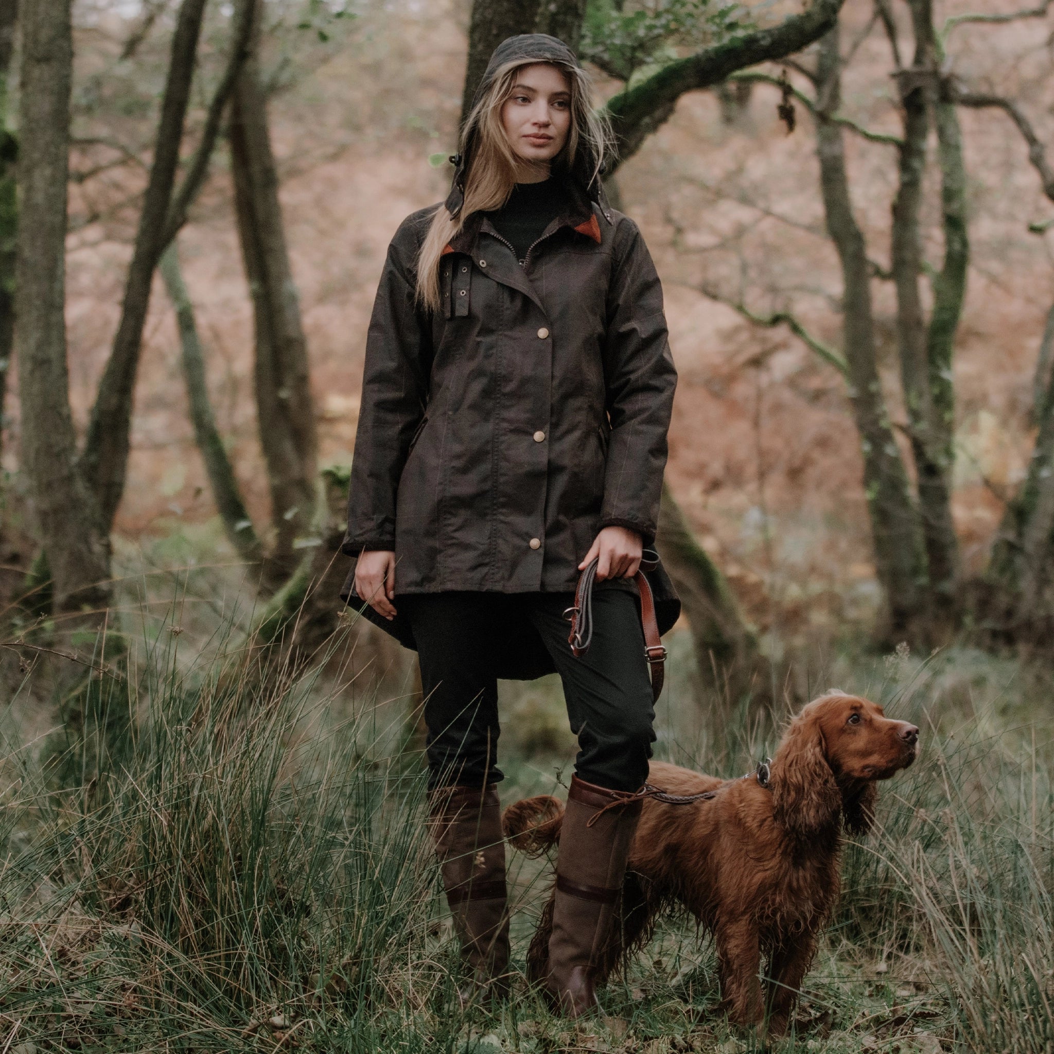 Louise Deluxe Check Wax Coat - Welligogs