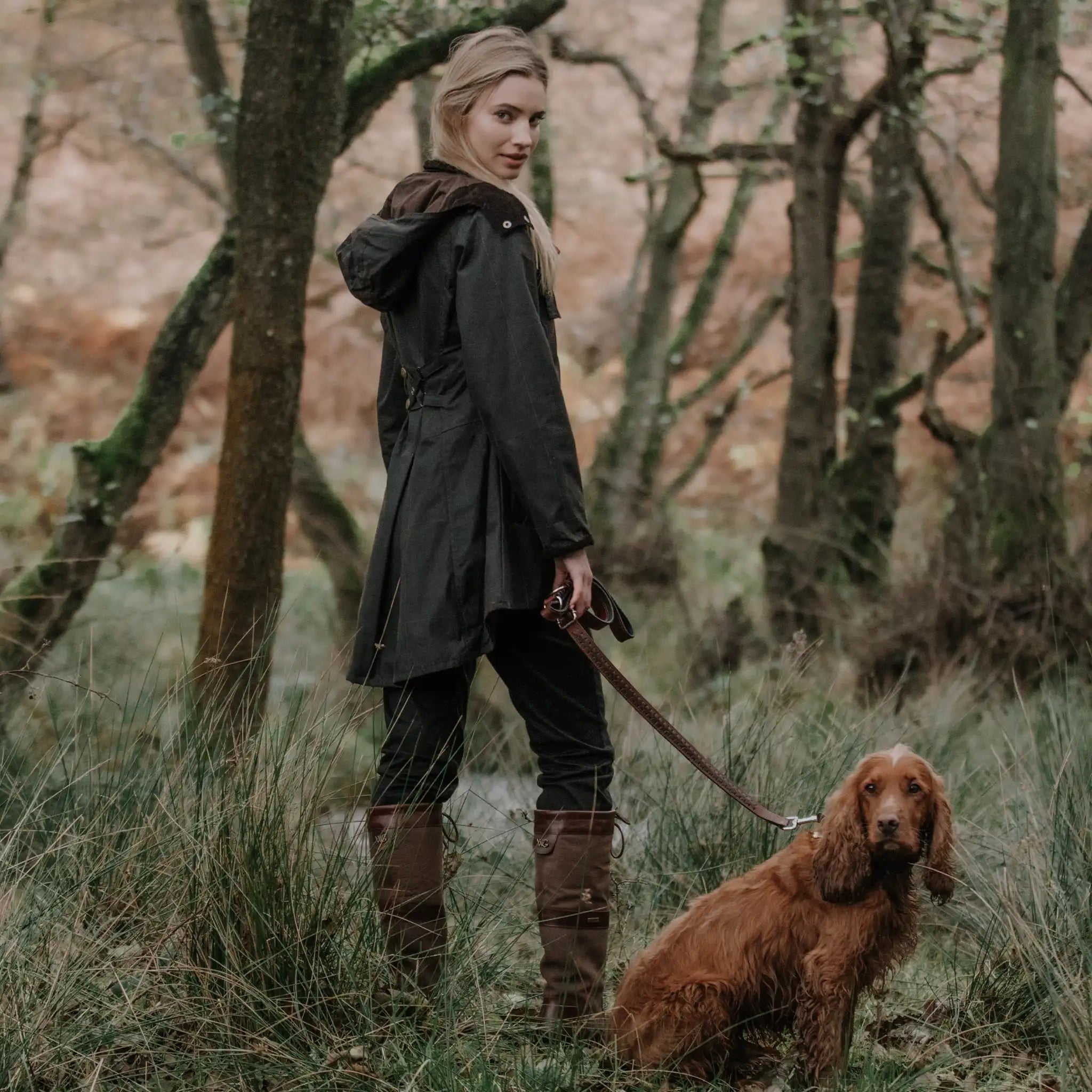 Louise Deluxe Check Wax Coat - Welligogs