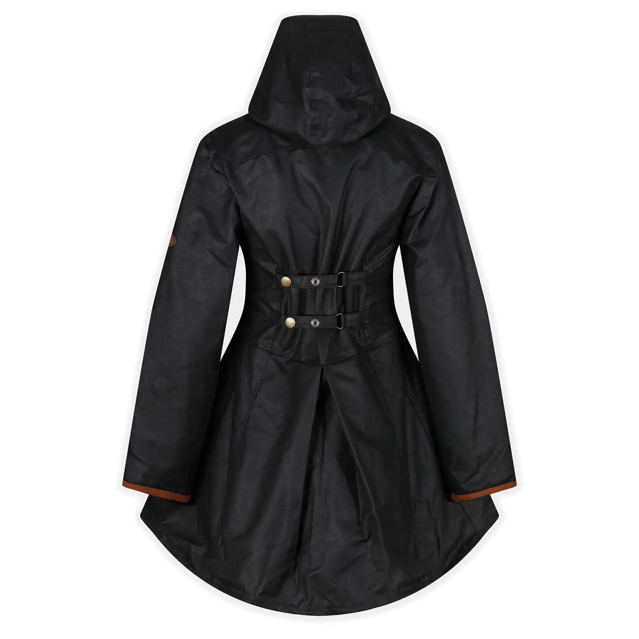 Louise Black/Tan Wax Coat - Welligogs