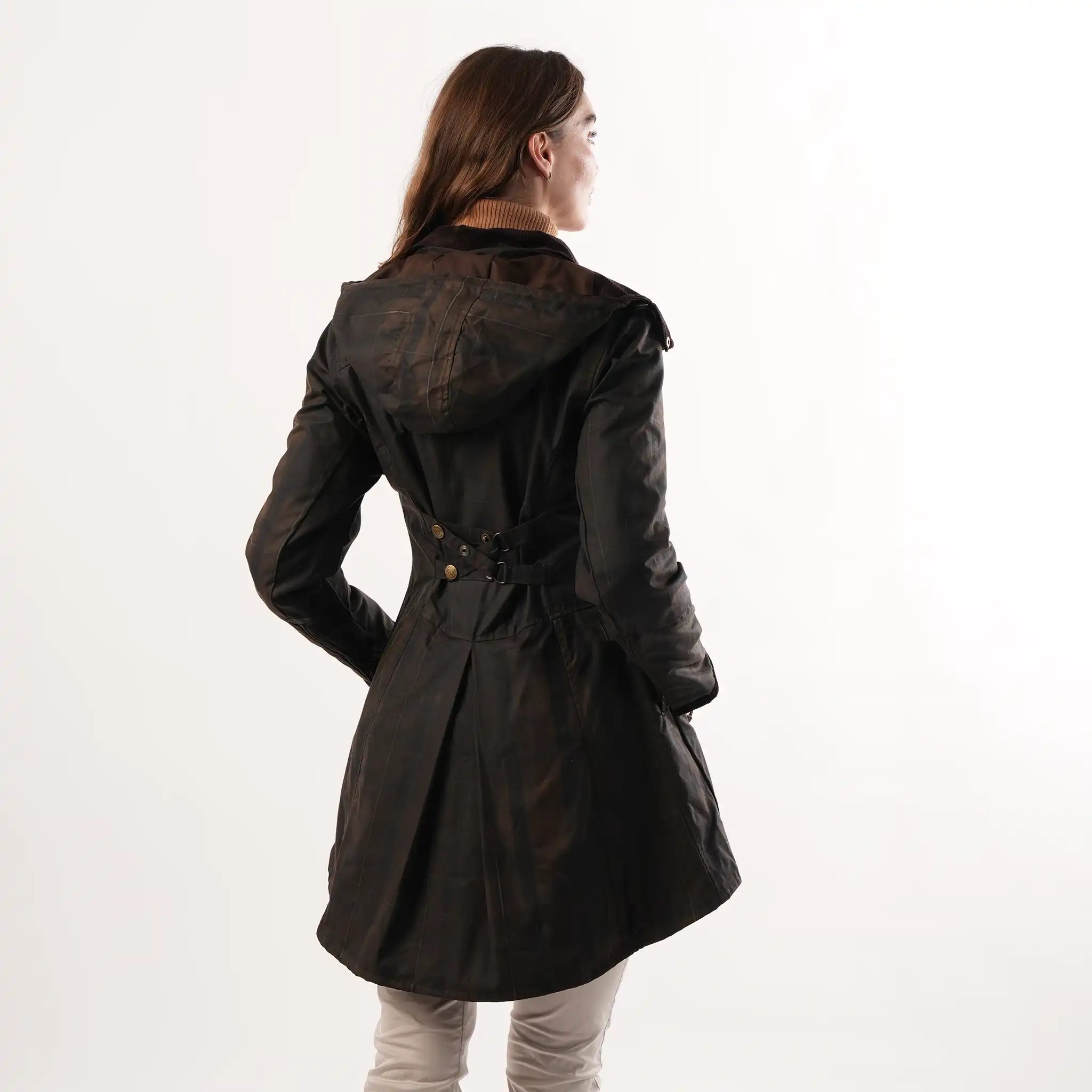 Louise Deluxe Check Wax Coat