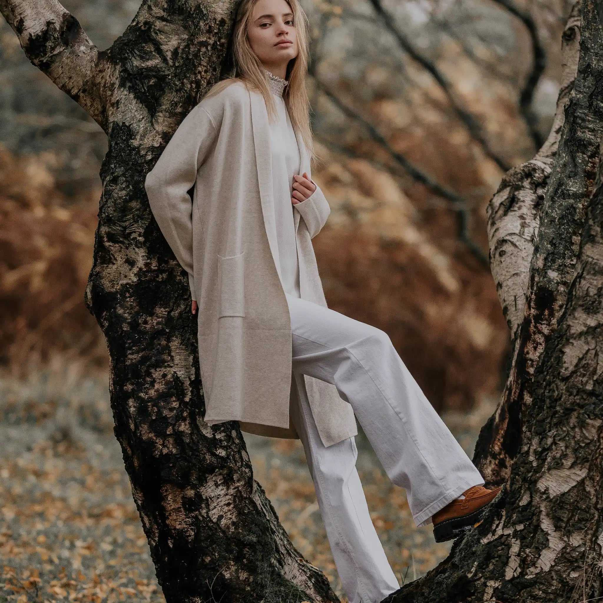 Nina White High Waisted Jeans - Welligogs