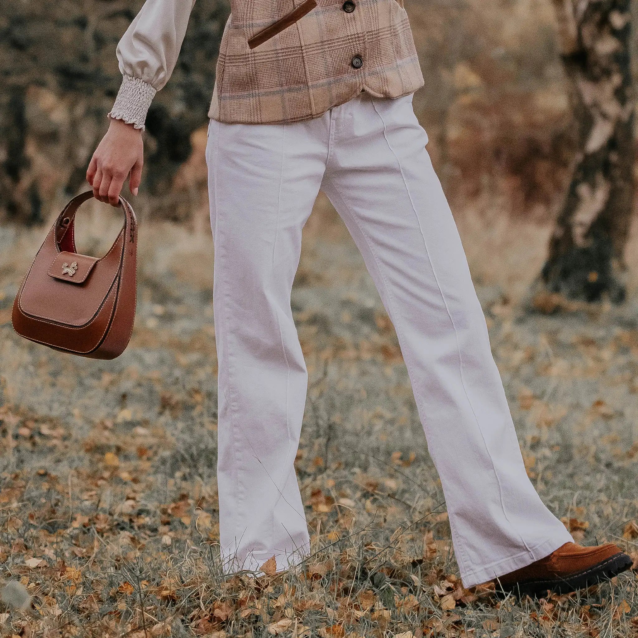 Nina White High Waisted Jeans - Welligogs