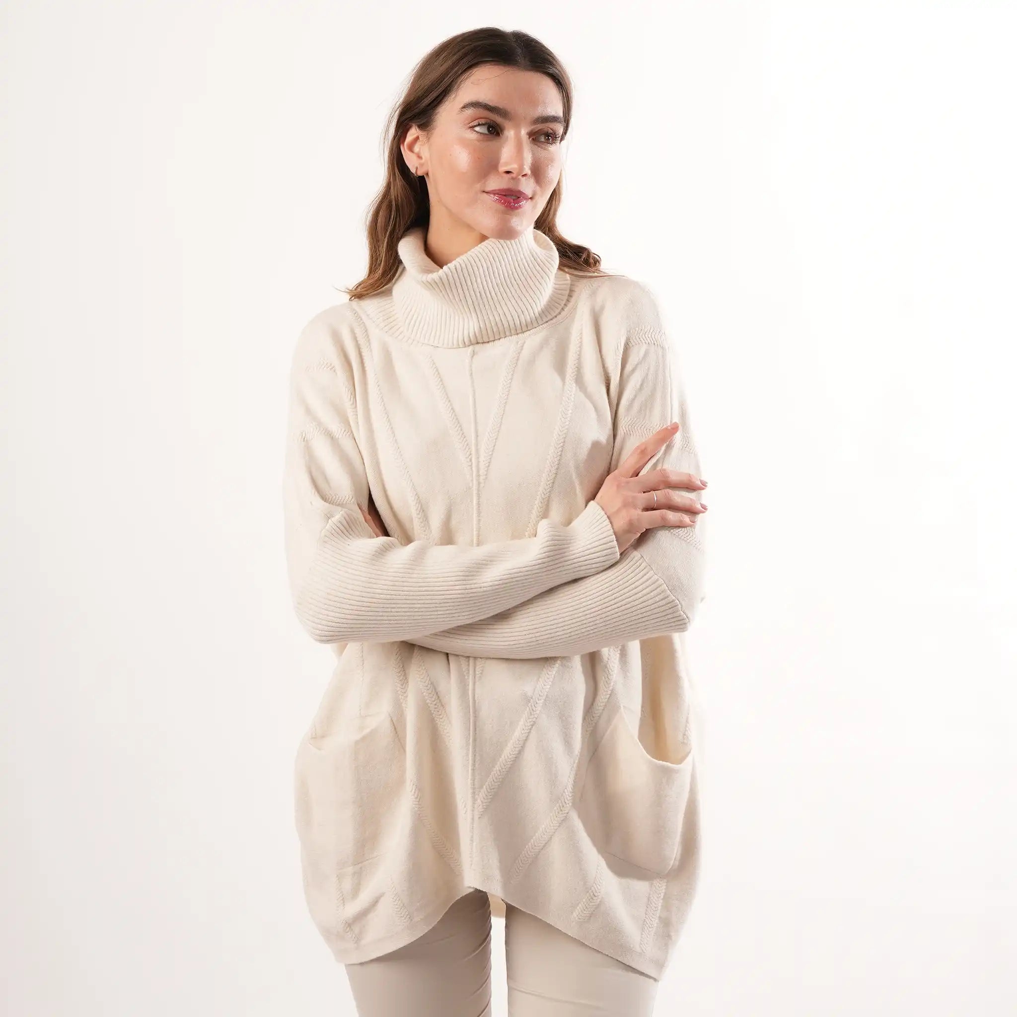 Cable Knit Oat Jumper