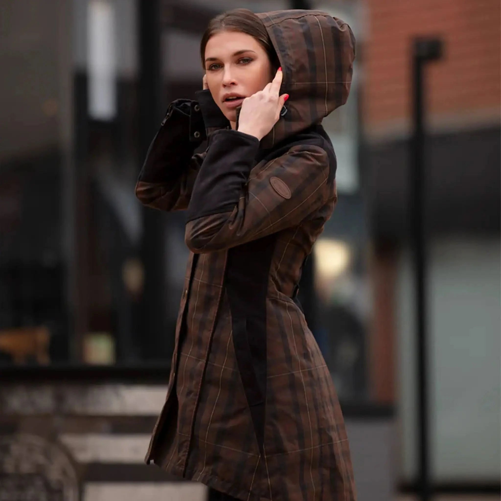 Odette Check Waterproof Coat - Welligogs