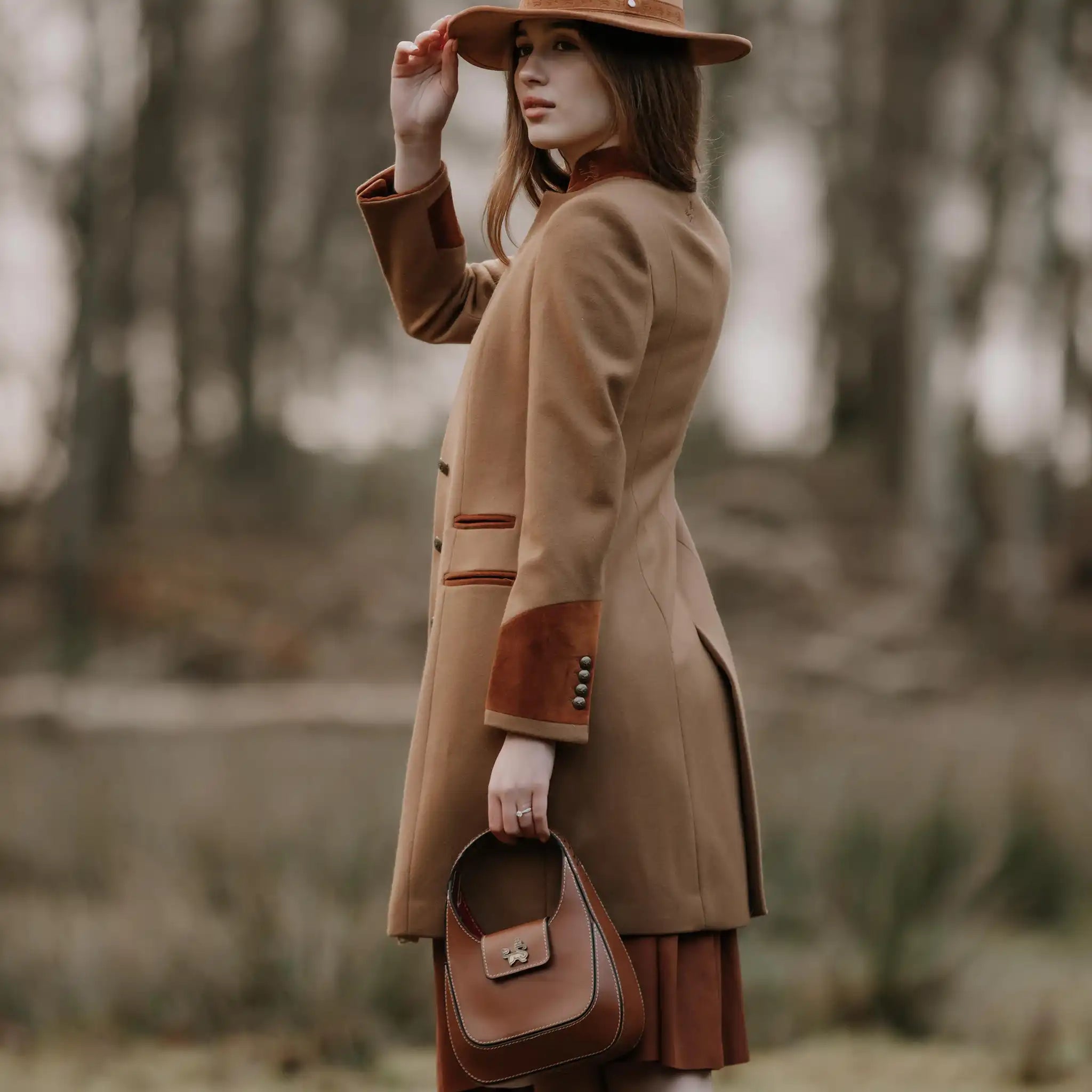 Oxford Camel Wool Coat - Welligogs